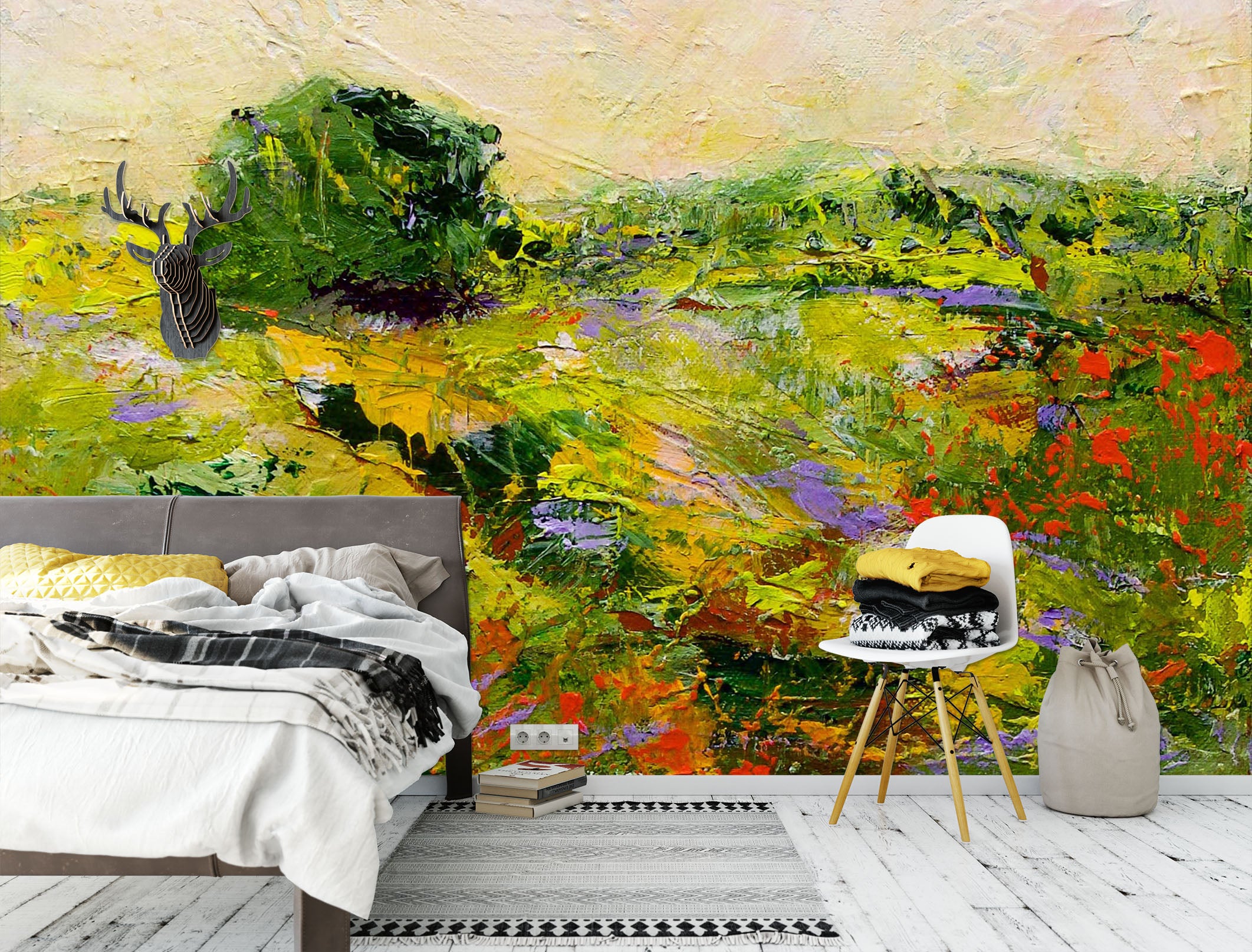 3D Golden Field 219 Allan P. Friedlander Wall Mural Wall Murals