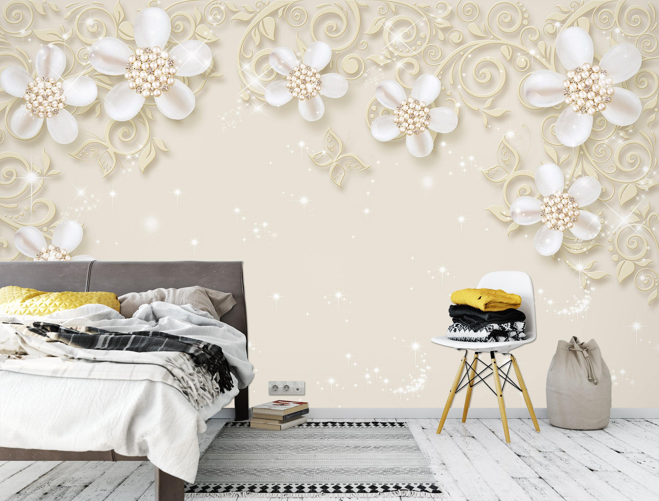 3D Fresh Flowers 1491 Wall Murals