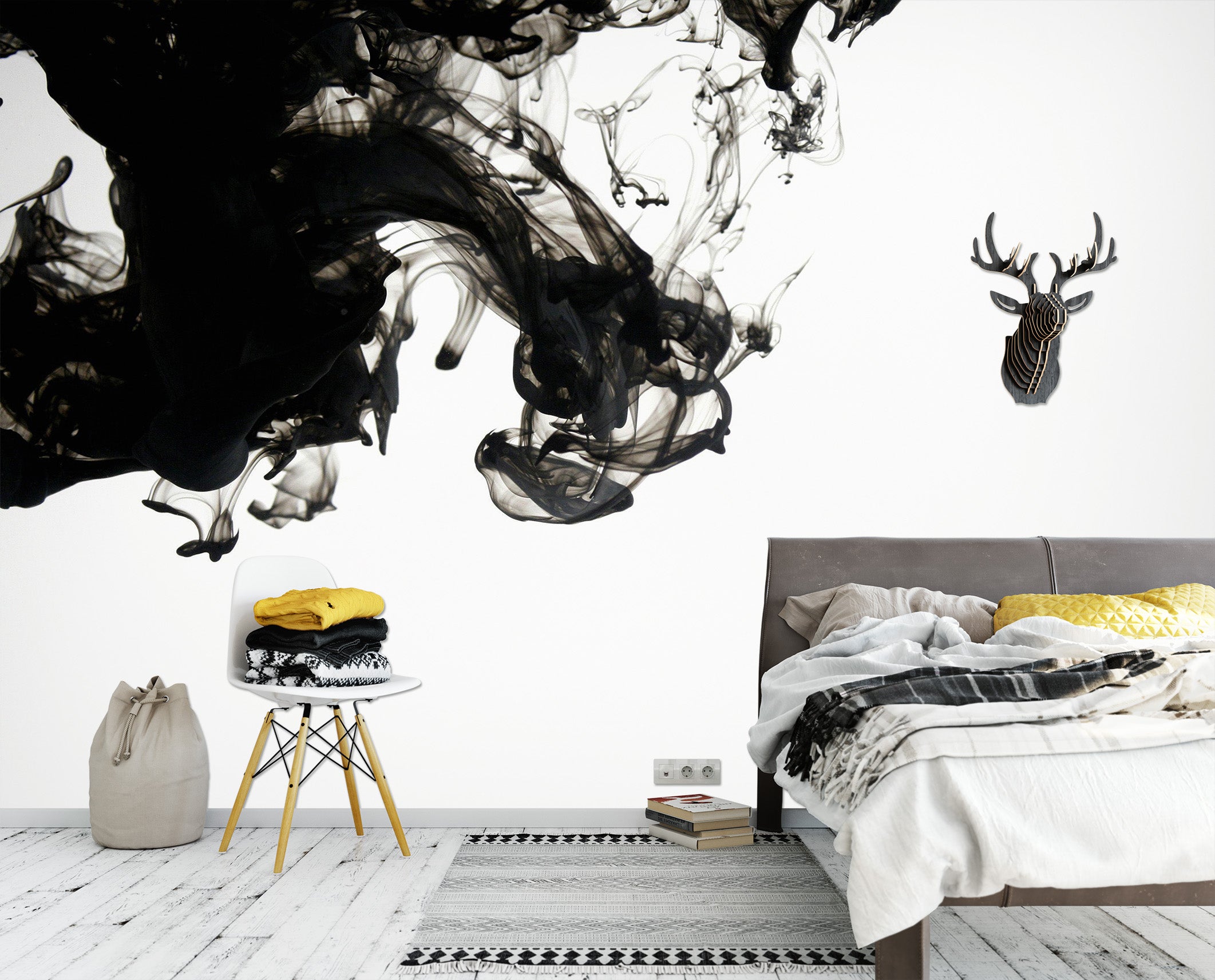 3D Ink And Wash 1707 Wall Murals