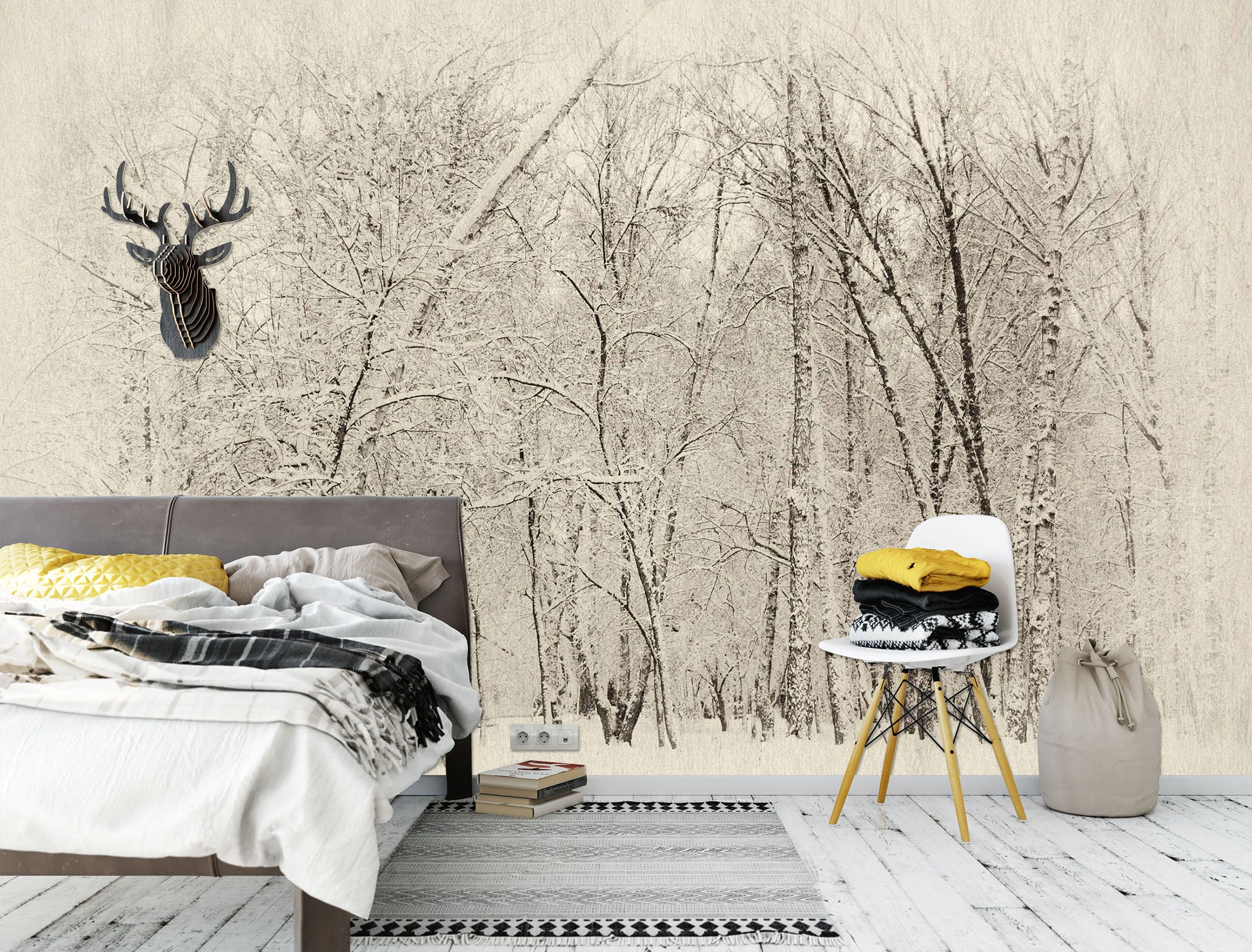 3D Snow Scene 1657 Wall Murals