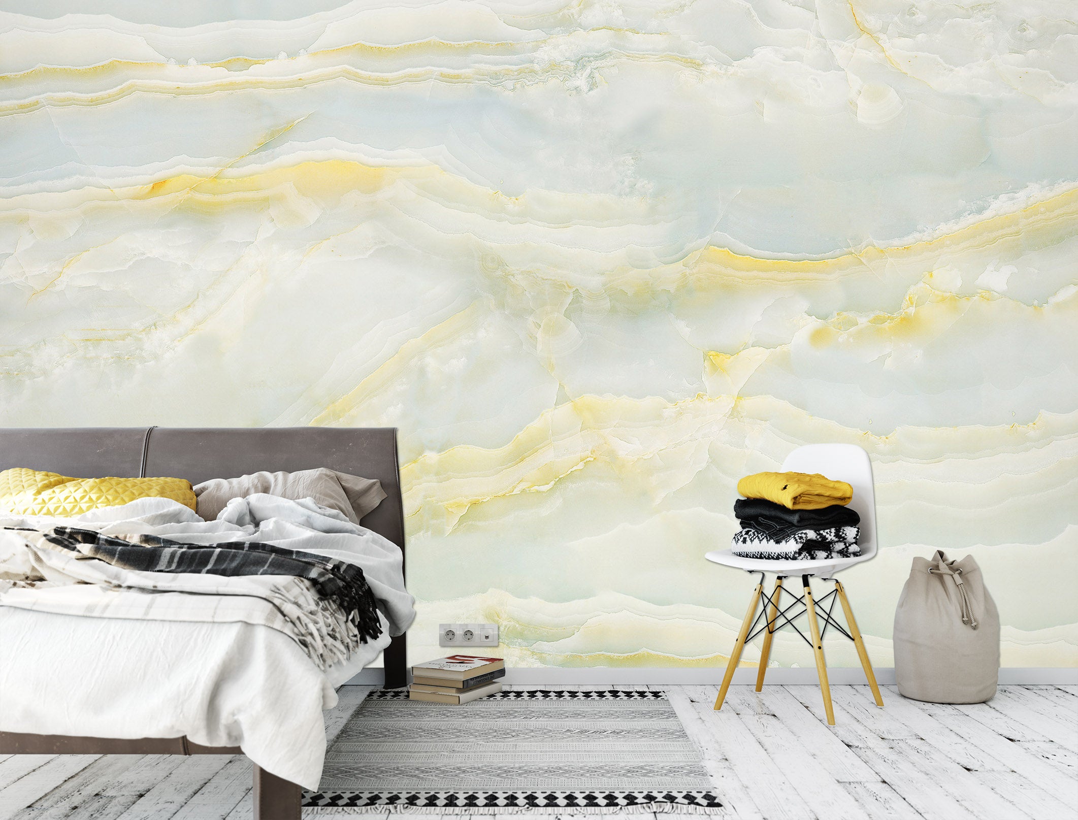 3D Yellow Pattern 1498 Wall Murals