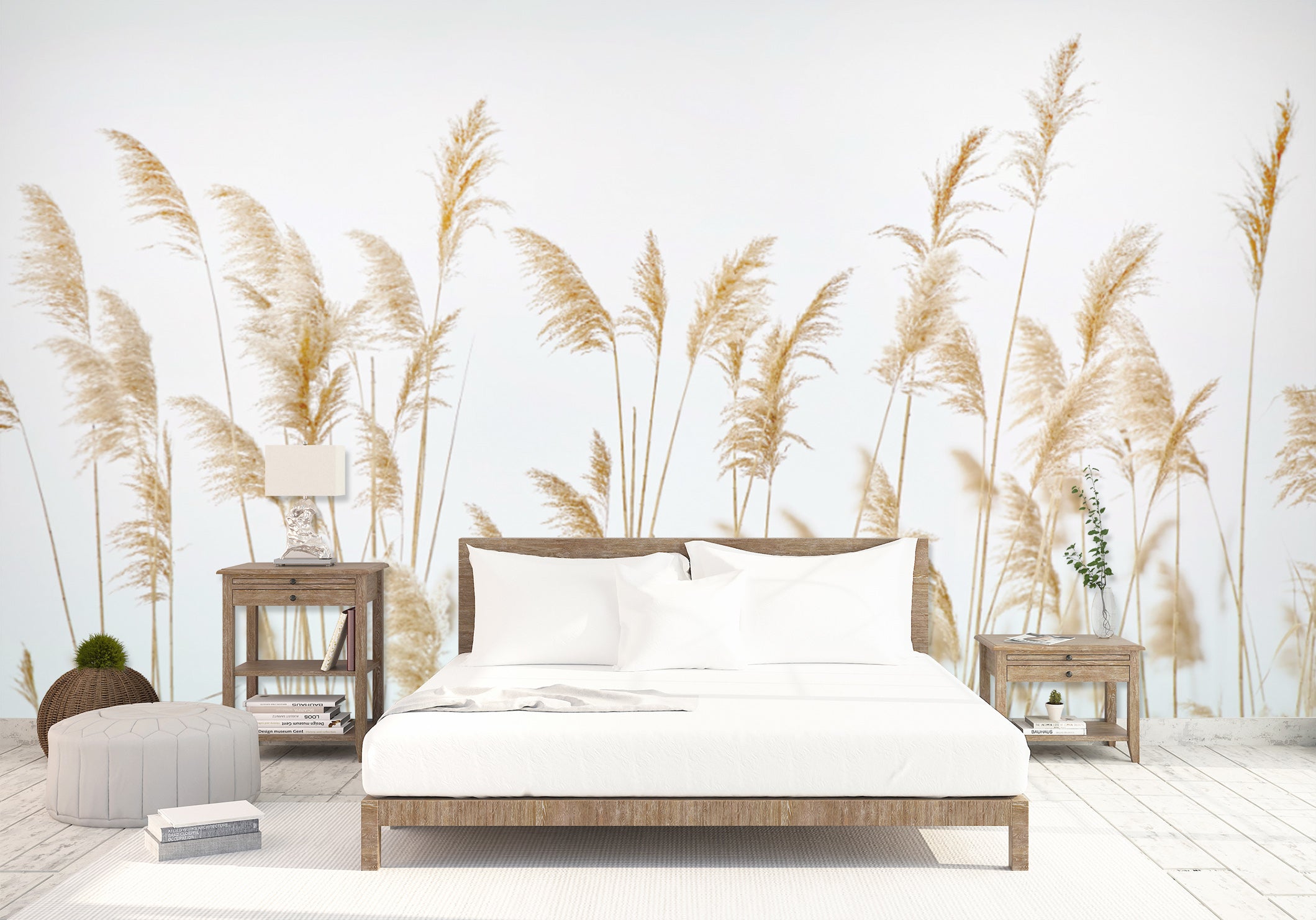 3D Golden Reed 1607 Wall Murals