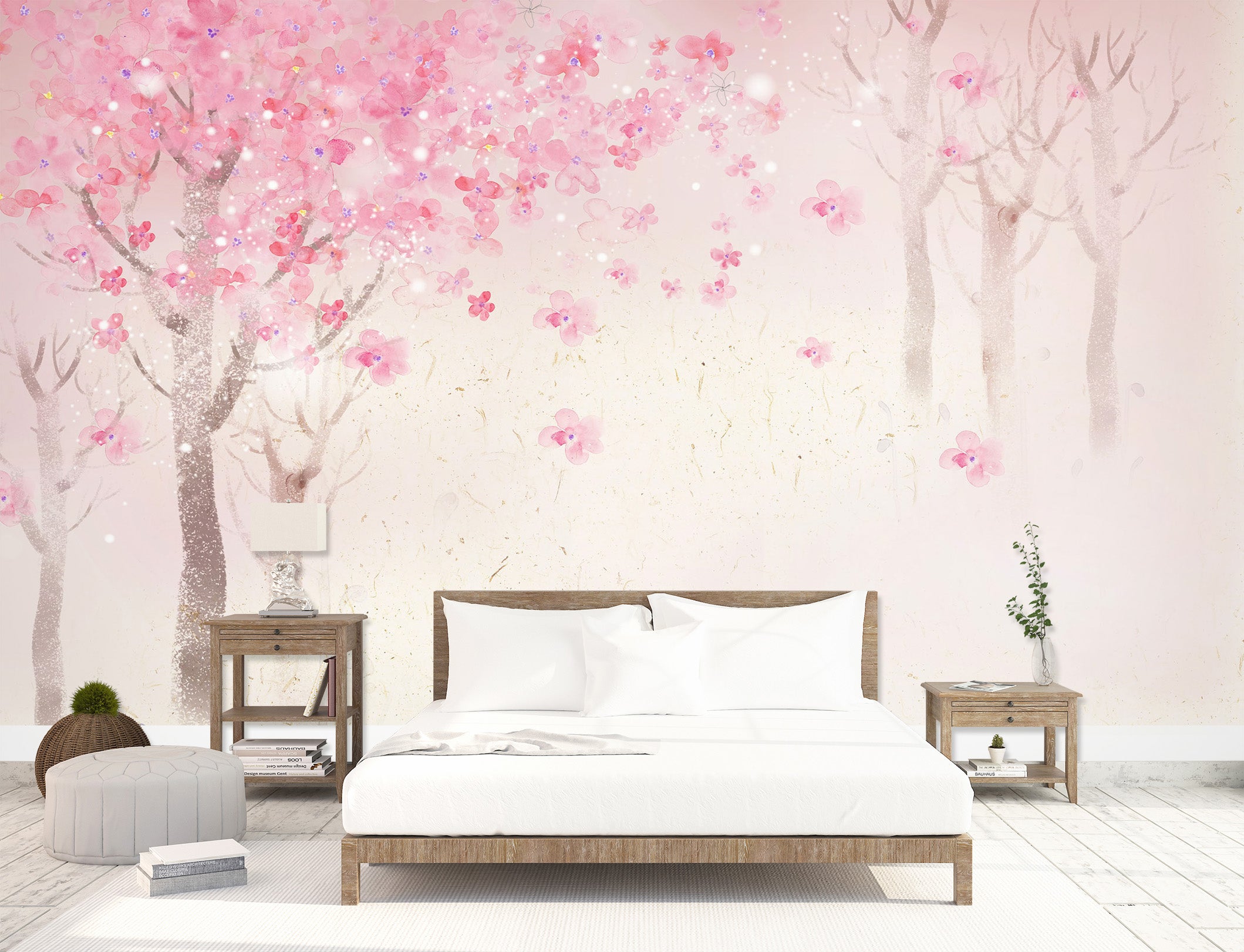 3D Peach Blossom 1609 Wall Murals
