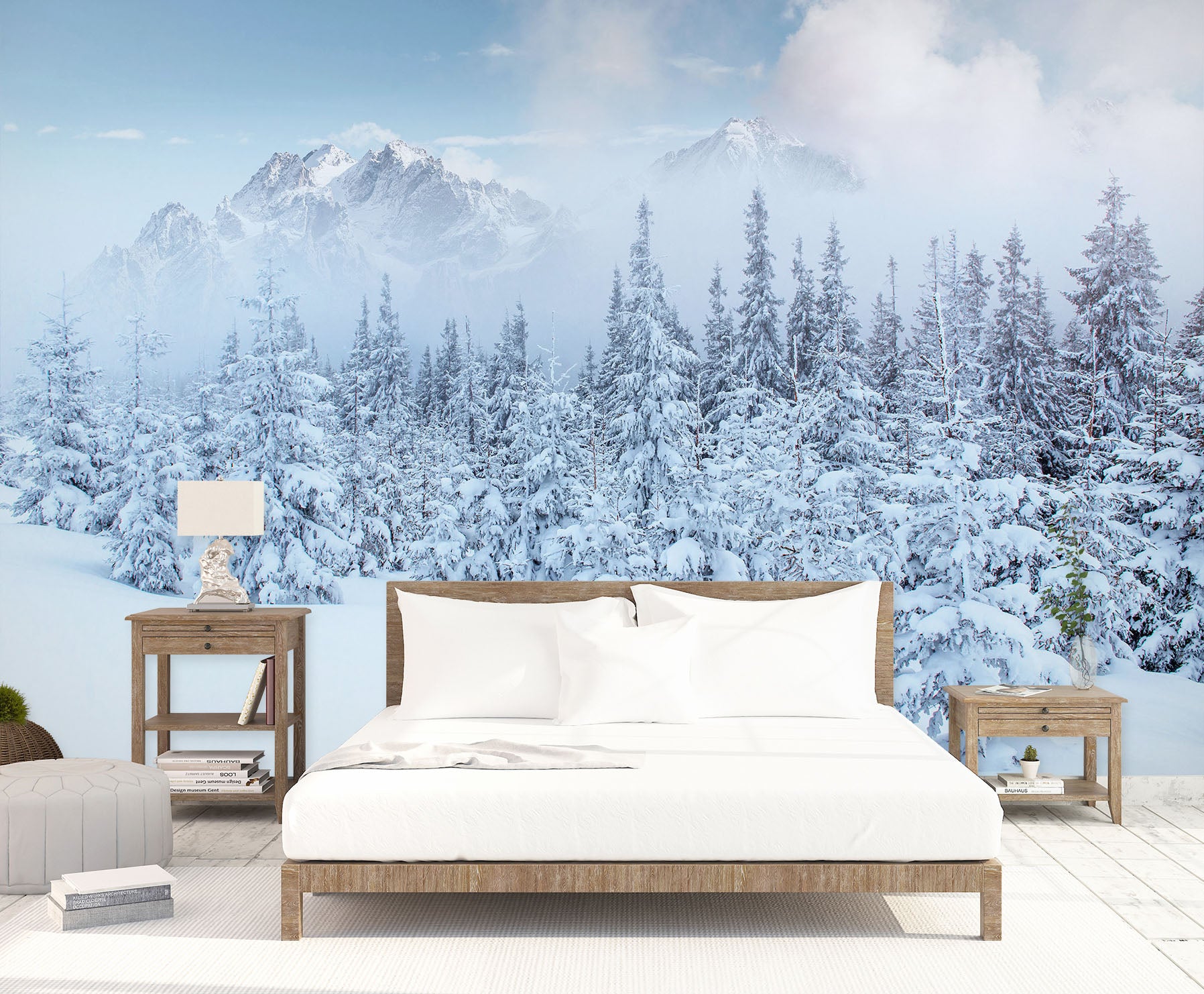 3D Snow Forest 57124 Wall Murals