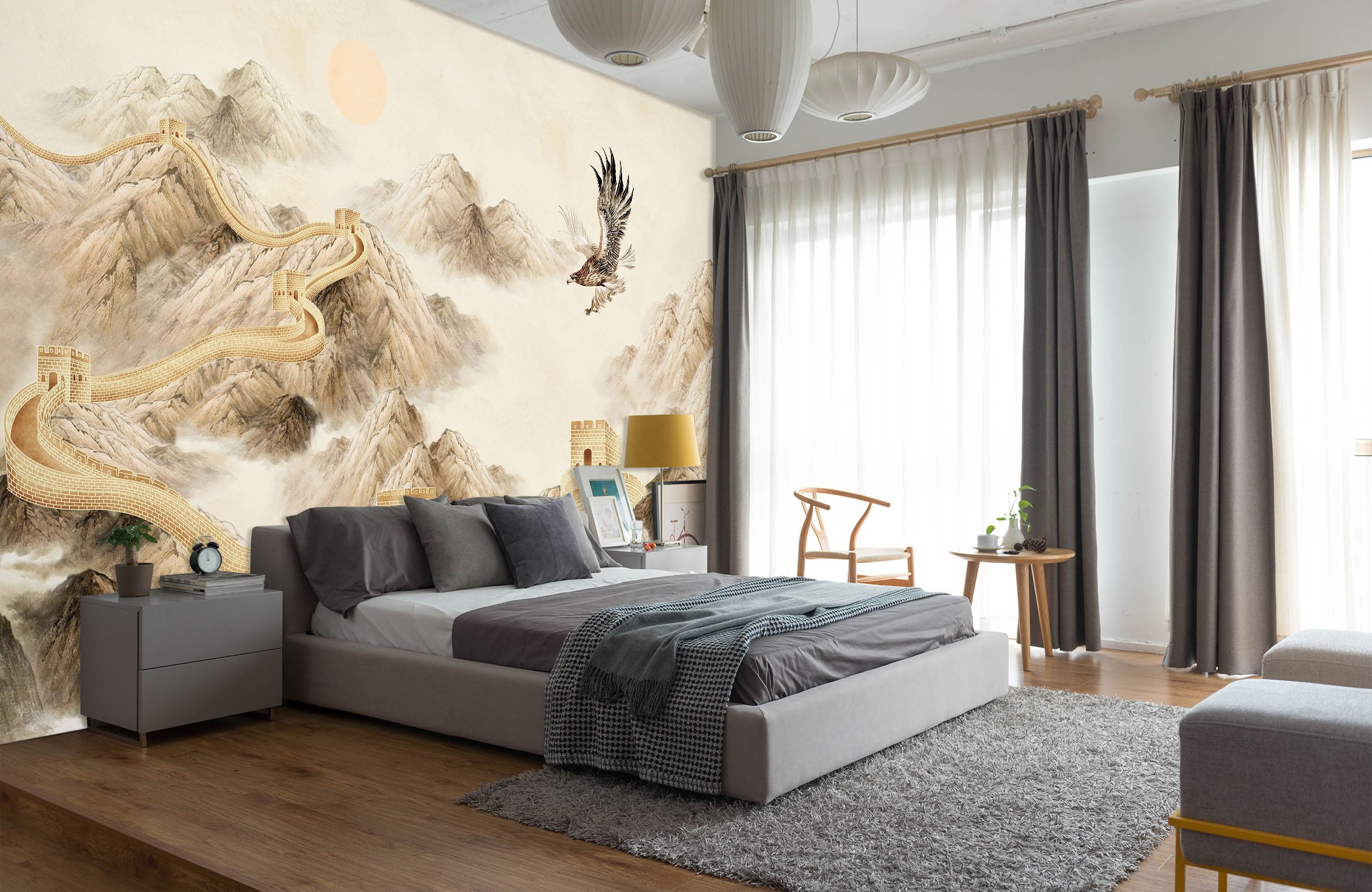 3D Abstract Alpine 1468 Wall Murals