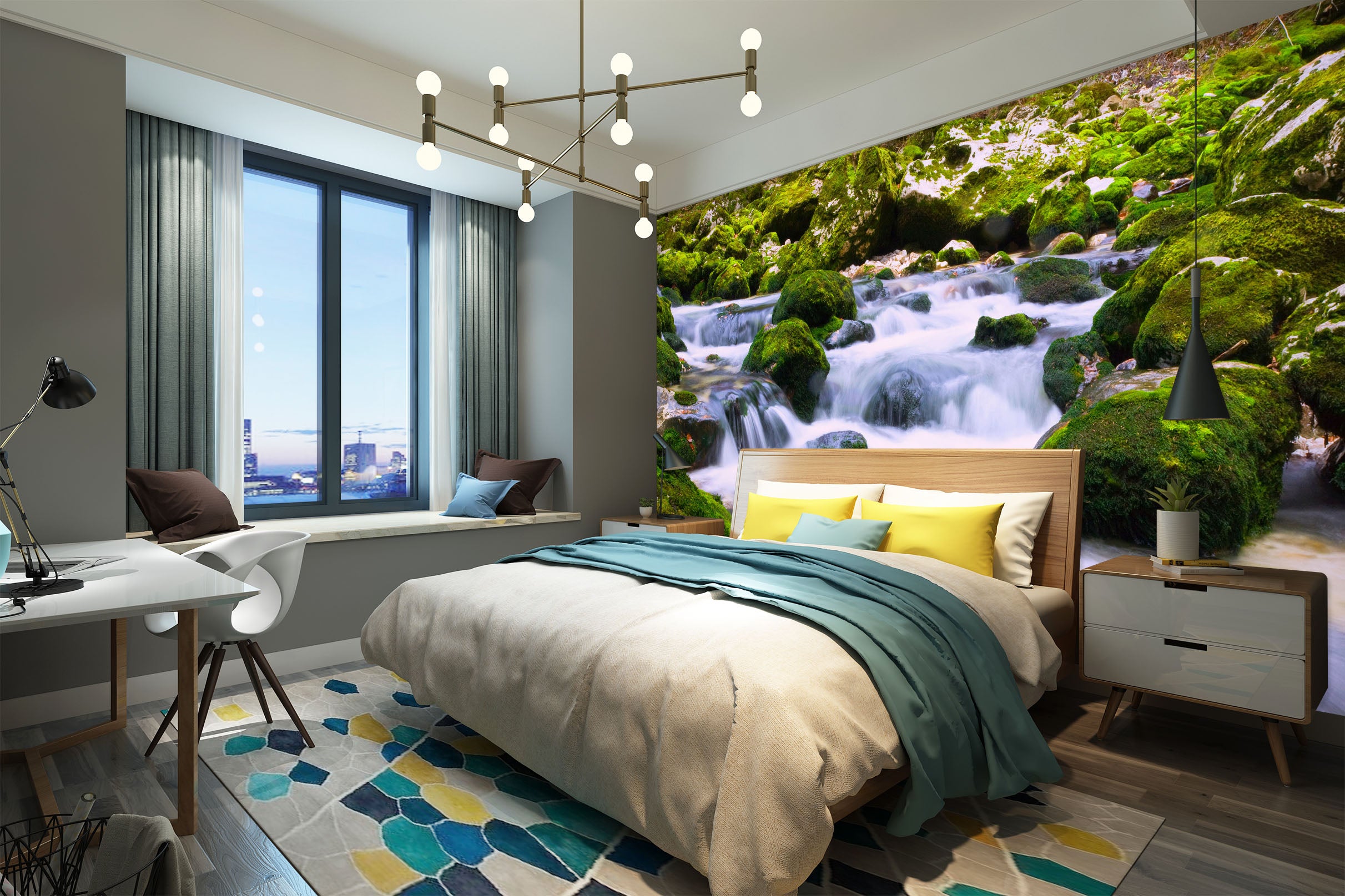 3D Stone Water 57171 Wall Murals