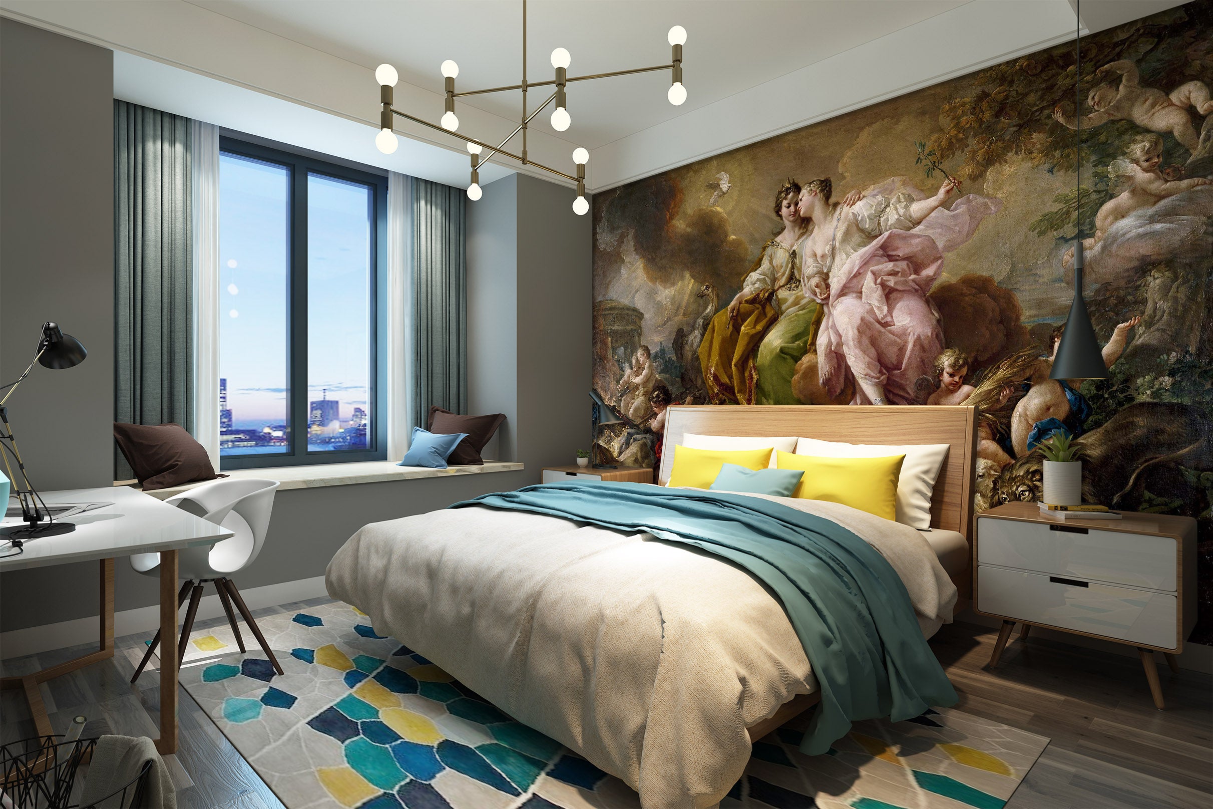 3D Oil Painting Religion 1721 Wall Murals