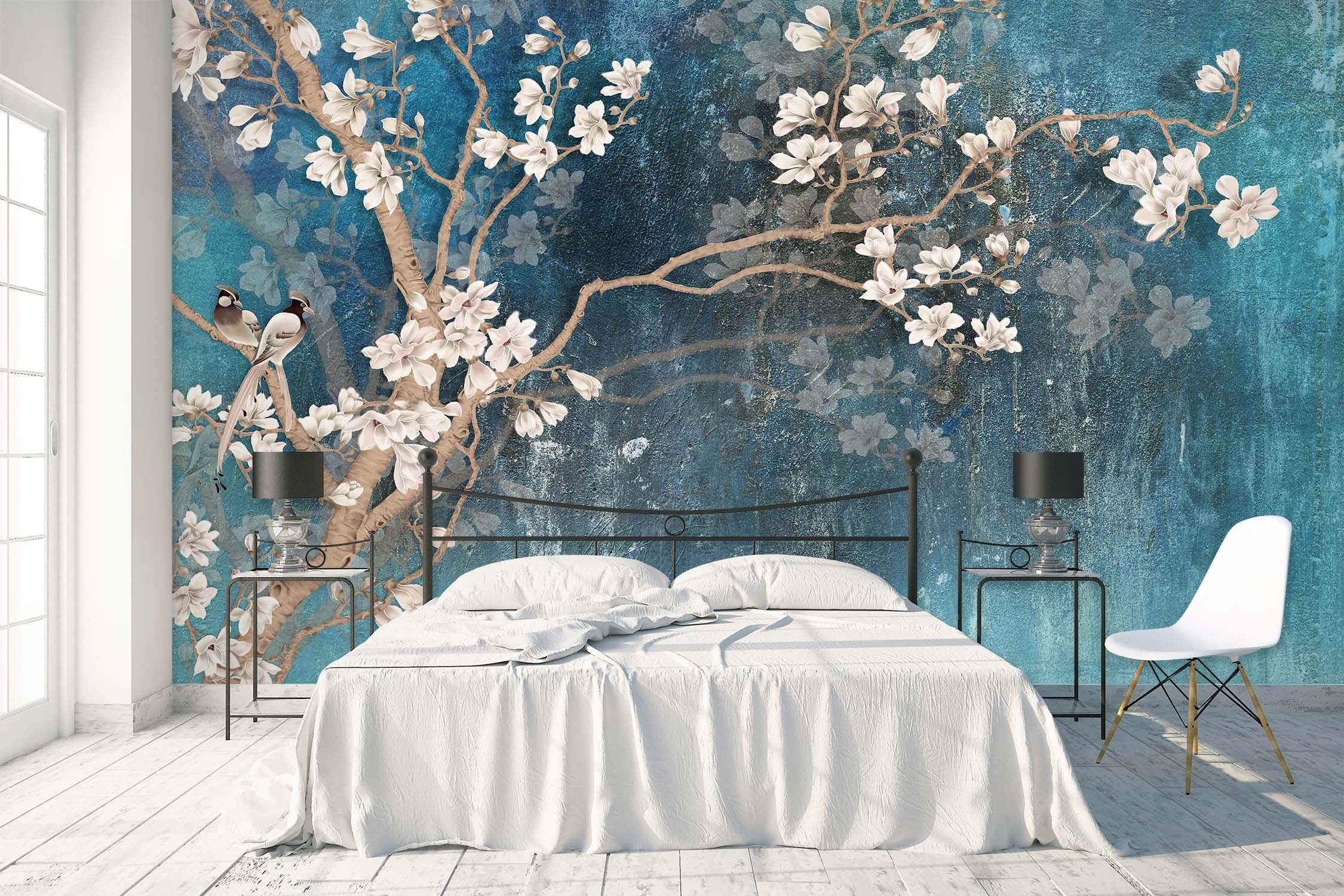 3D Red Plum 1608 Wall Murals