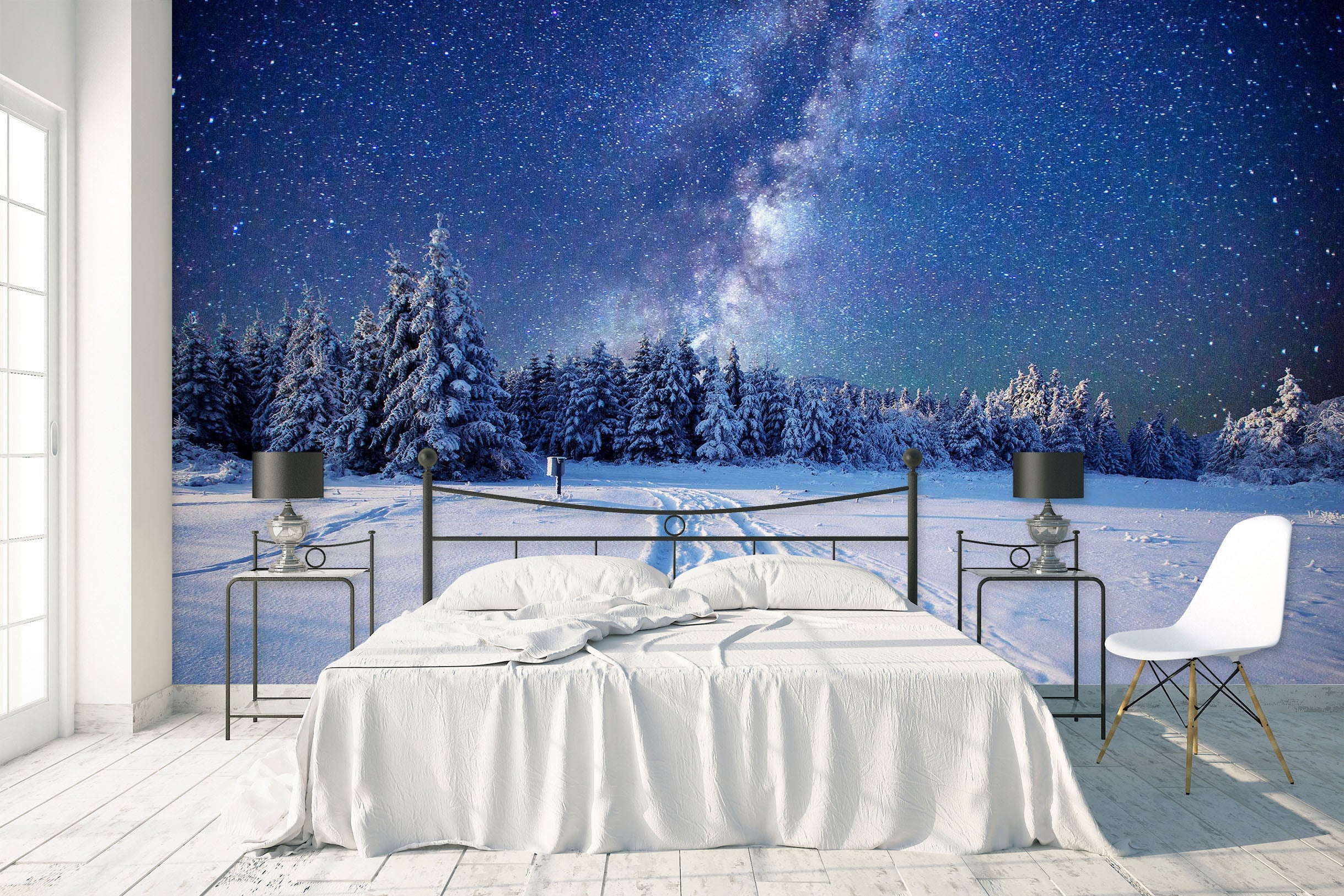 3D Snow Forest 1746 Wall Murals