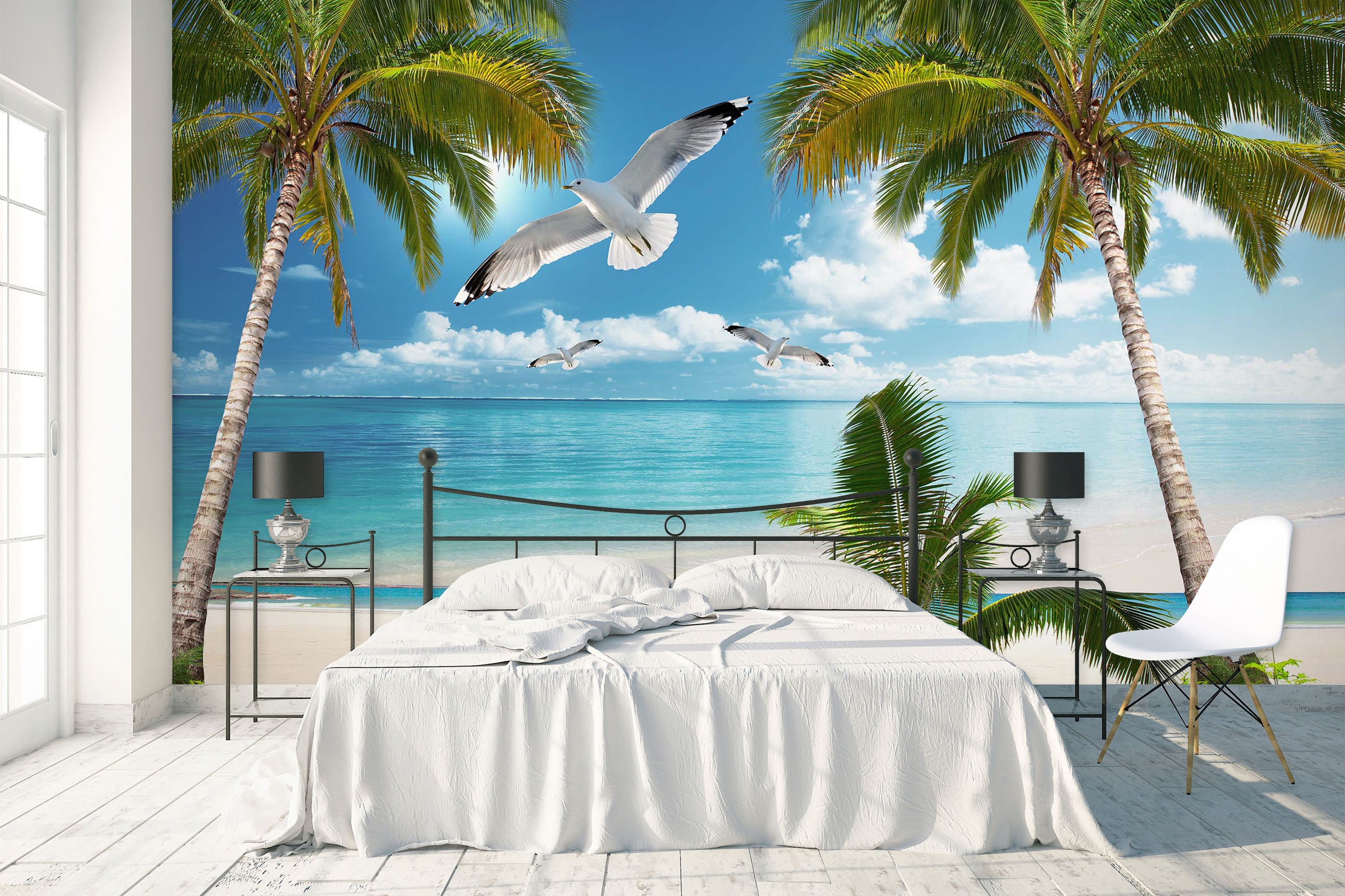 3D Coconut Palm Tree 1633 Wall Murals