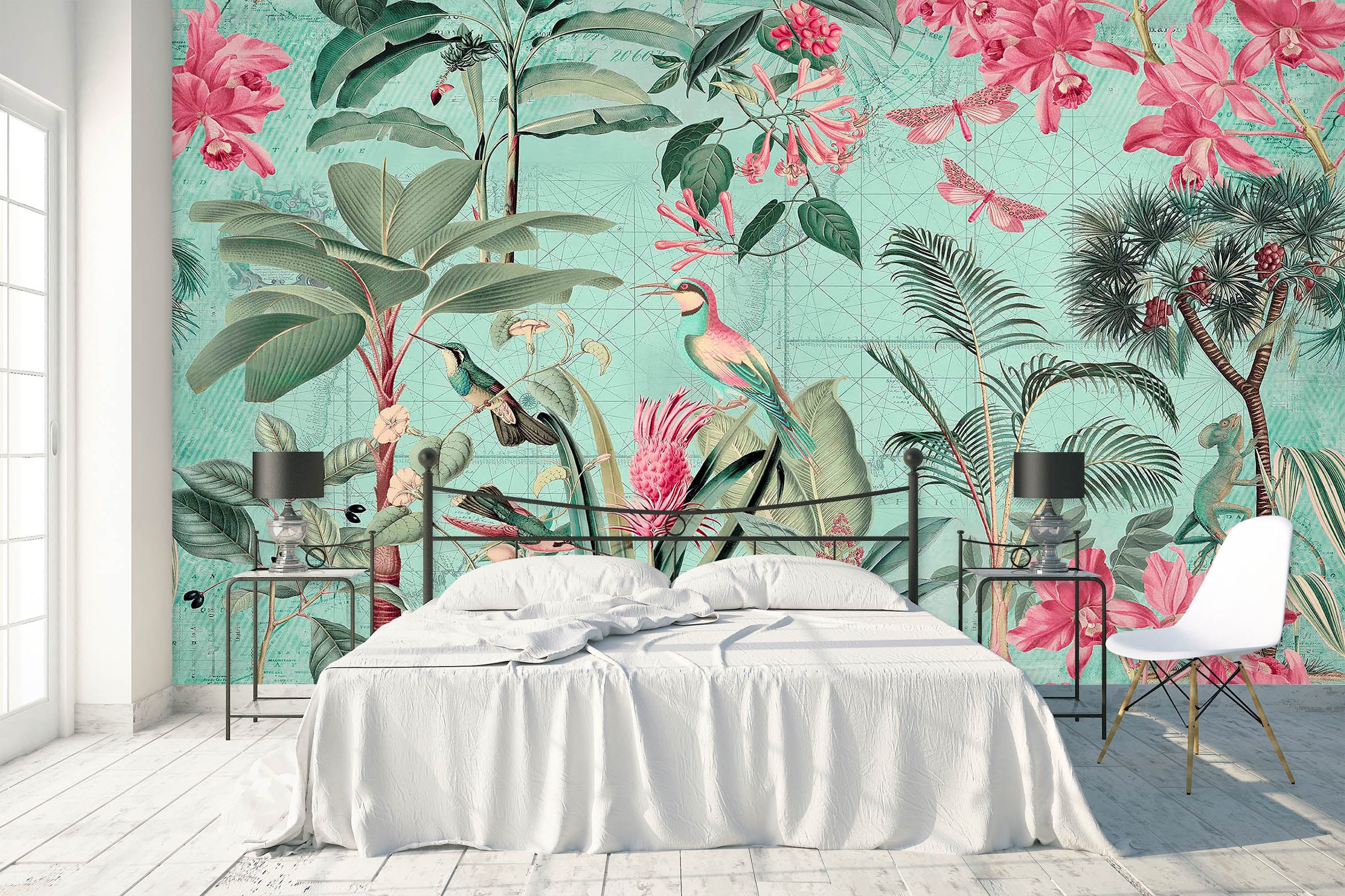 3D Flowers Leaves 1024 Andrea haase Wall Mural Wall Murals