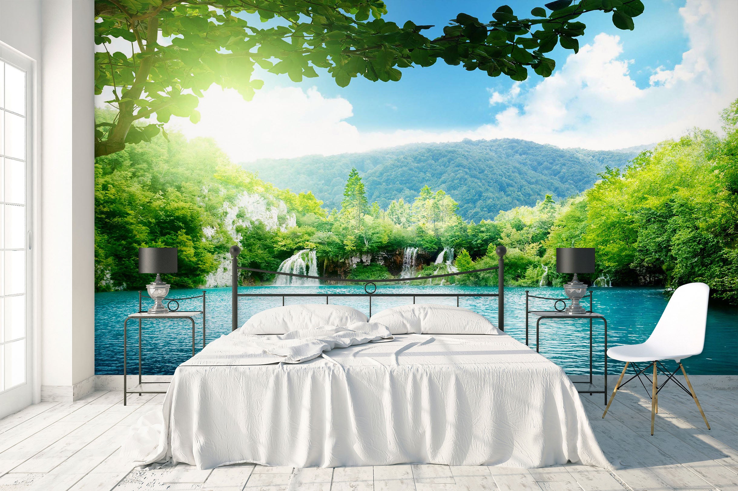 3D Scenic Lake 1652 Wall Murals