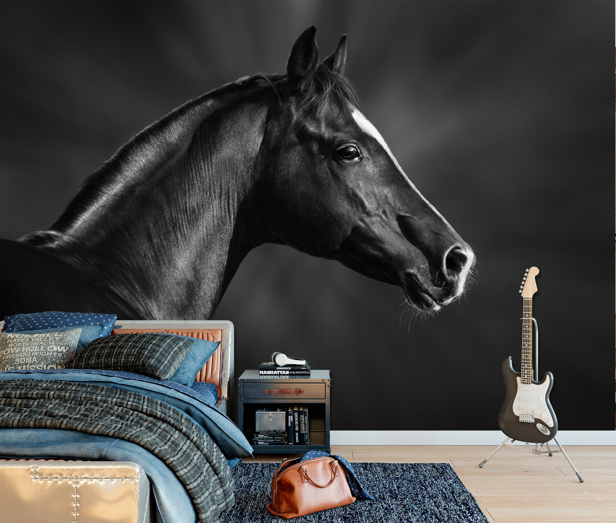 3D Dark Horse 2024 Wall Murals