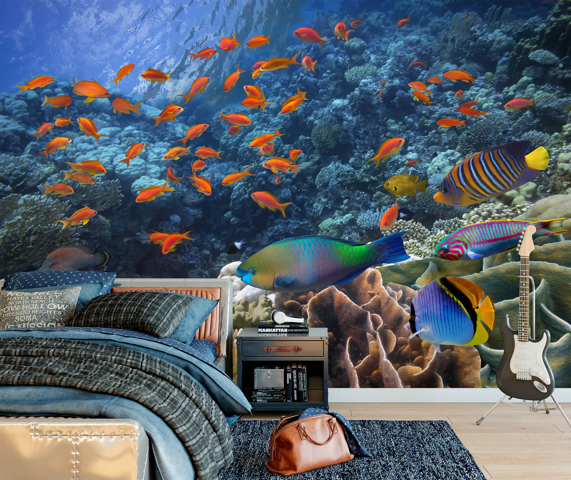 3D Sea Fish 57207 Wall Murals