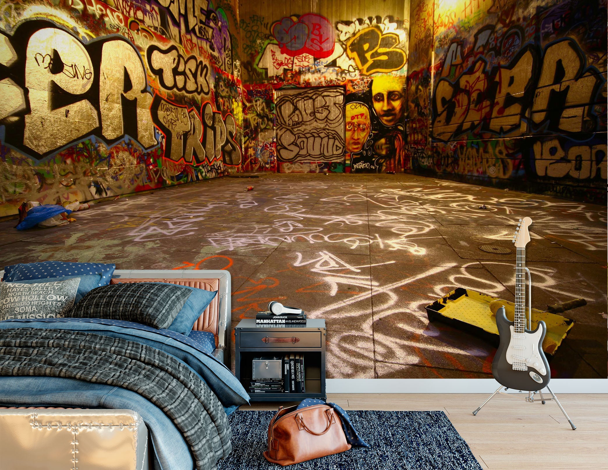 3D Graffiti Wall 1741 Wall Murals