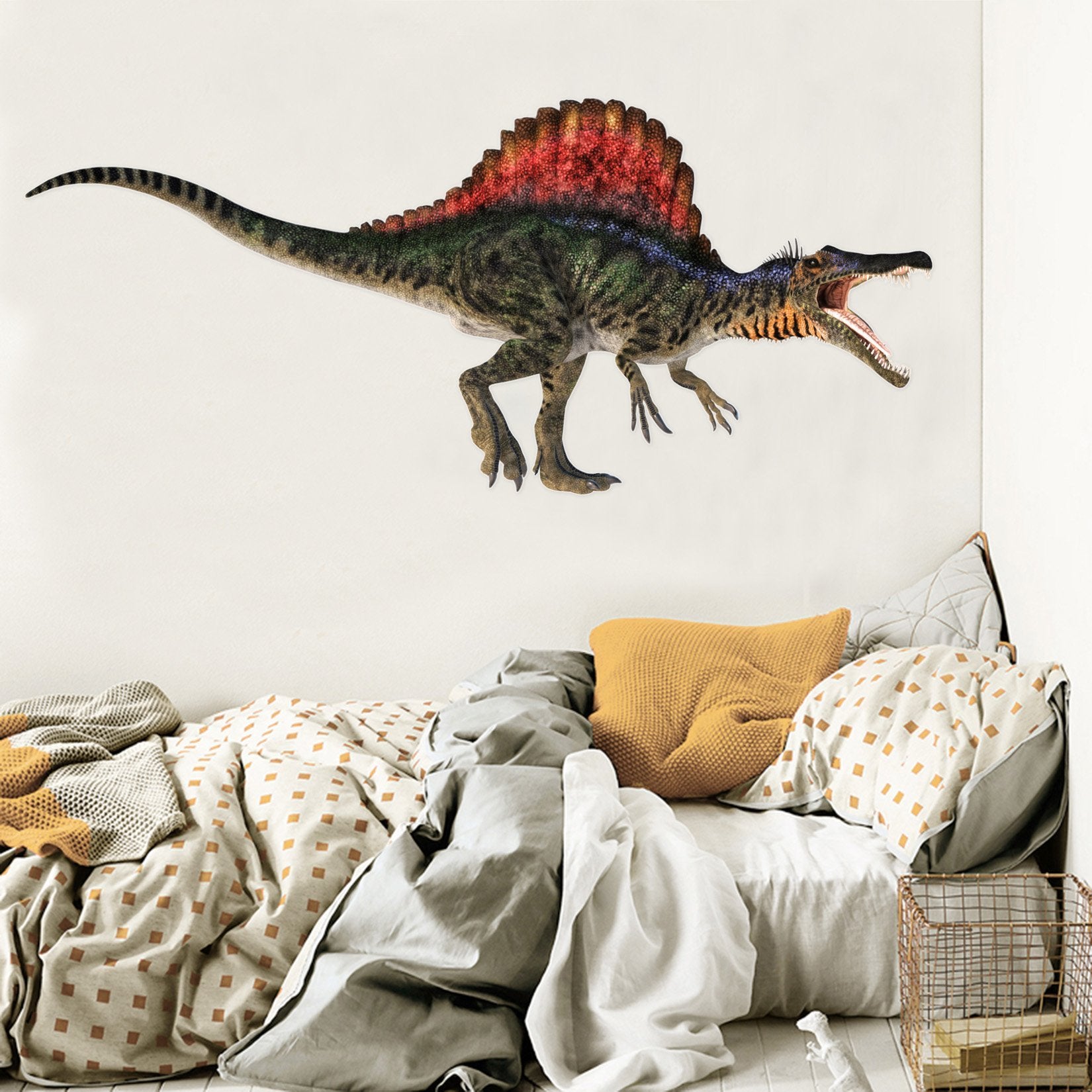 3D Open Mouthed Dinosaur 021 Animals Wall Stickers Wallpaper AJ Wallpaper
