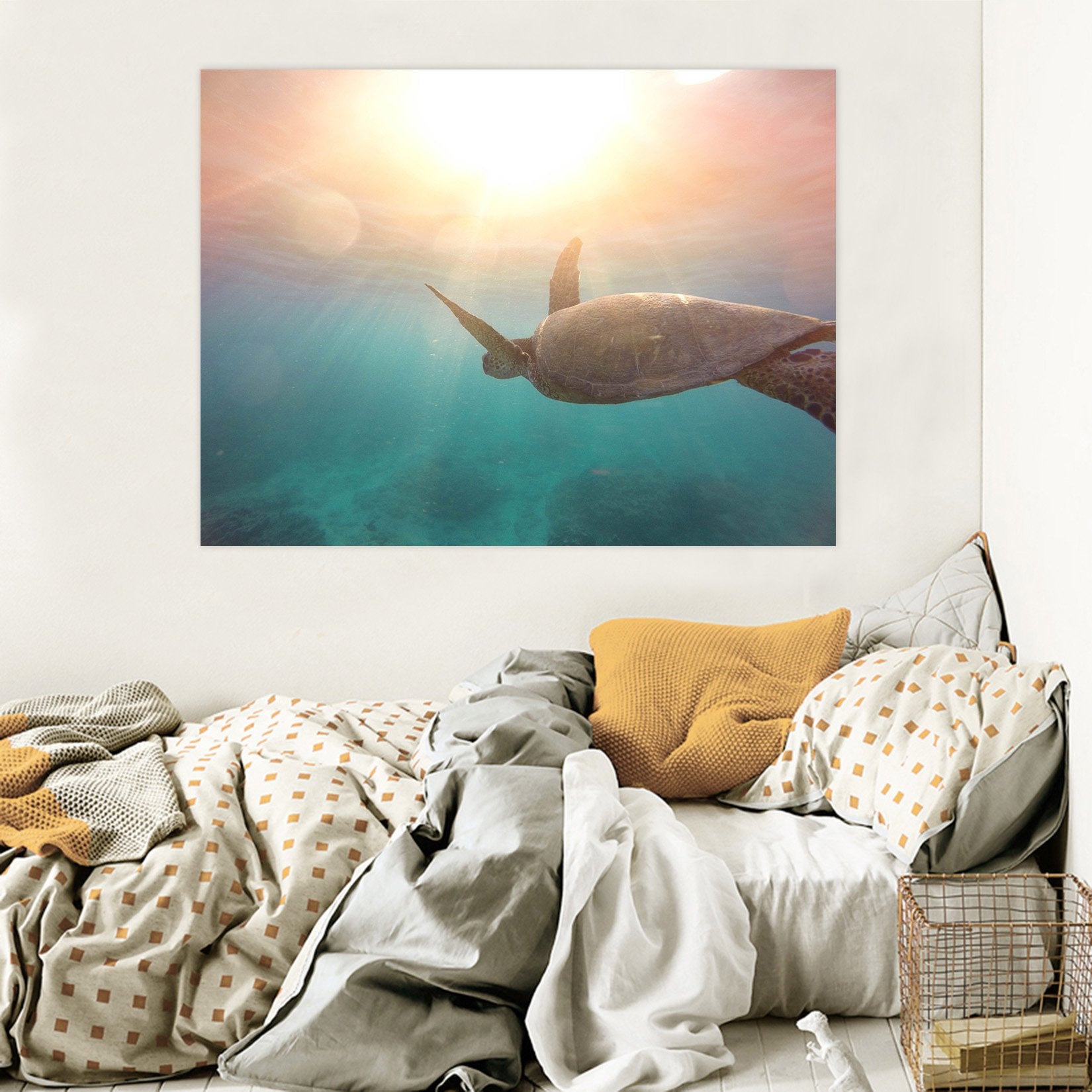 3D Turtle 110 Animal Wall Stickers Wallpaper AJ Wallpaper 2