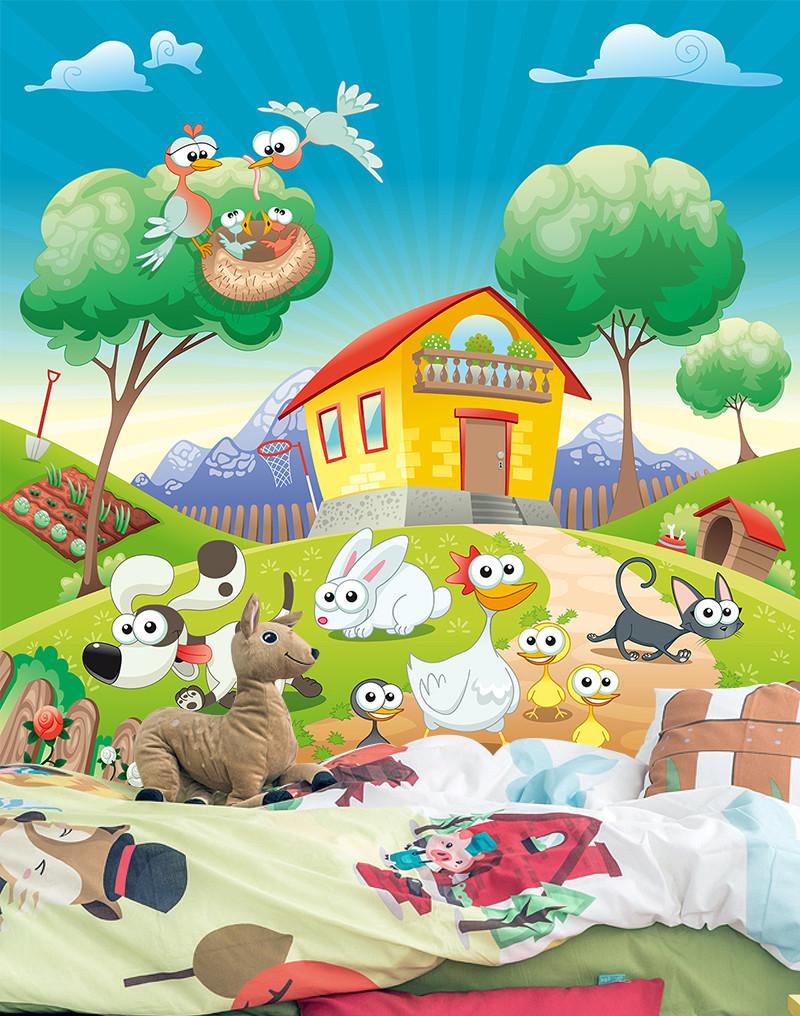 3D Wild Animal House 78 Wallpaper AJ Wallpaper