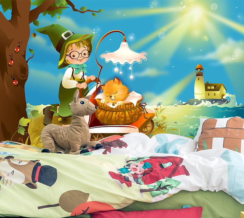 3D River Bank Boy And His Cat 2 Wallpaper AJ Wallpaper