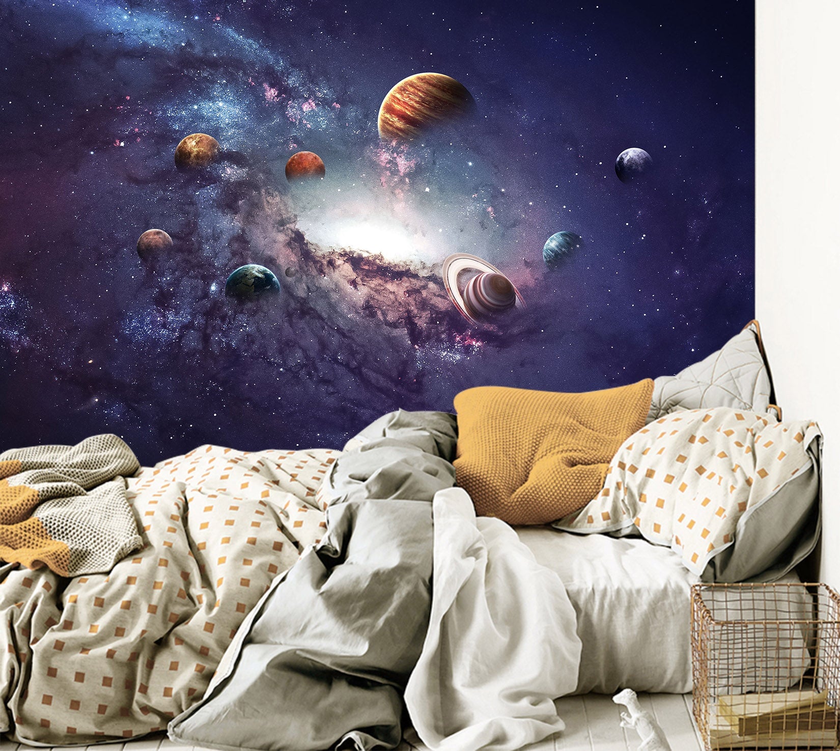 3D Galaxy Planet 034 Wall Murals Wallpaper AJ Wallpaper 2