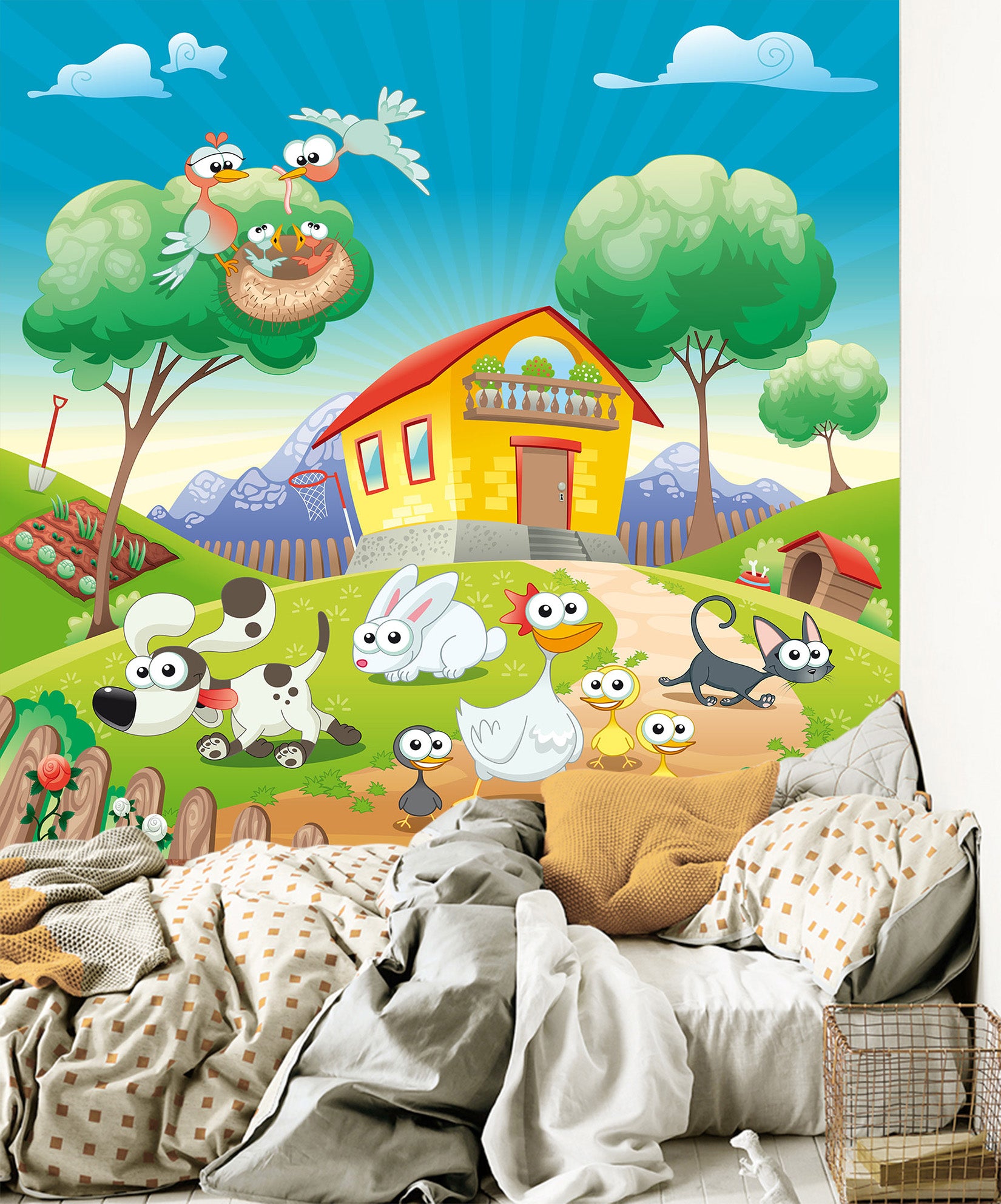 3D Country House 1660 Wall Murals