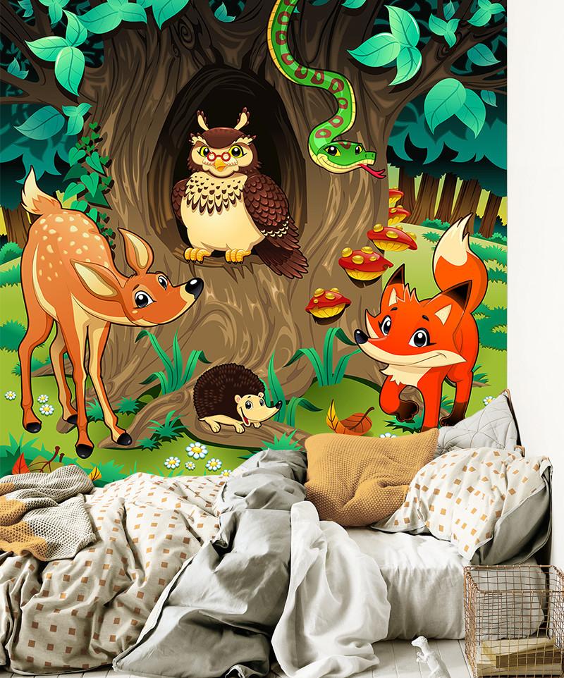 3D Owl And Fox 64 Wallpaper AJ Wallpaper