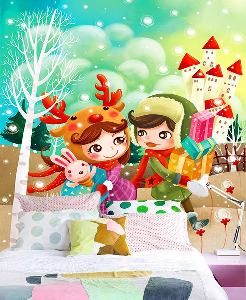3D Happy Christmas Children 7 Wallpaper AJ Wallpaper