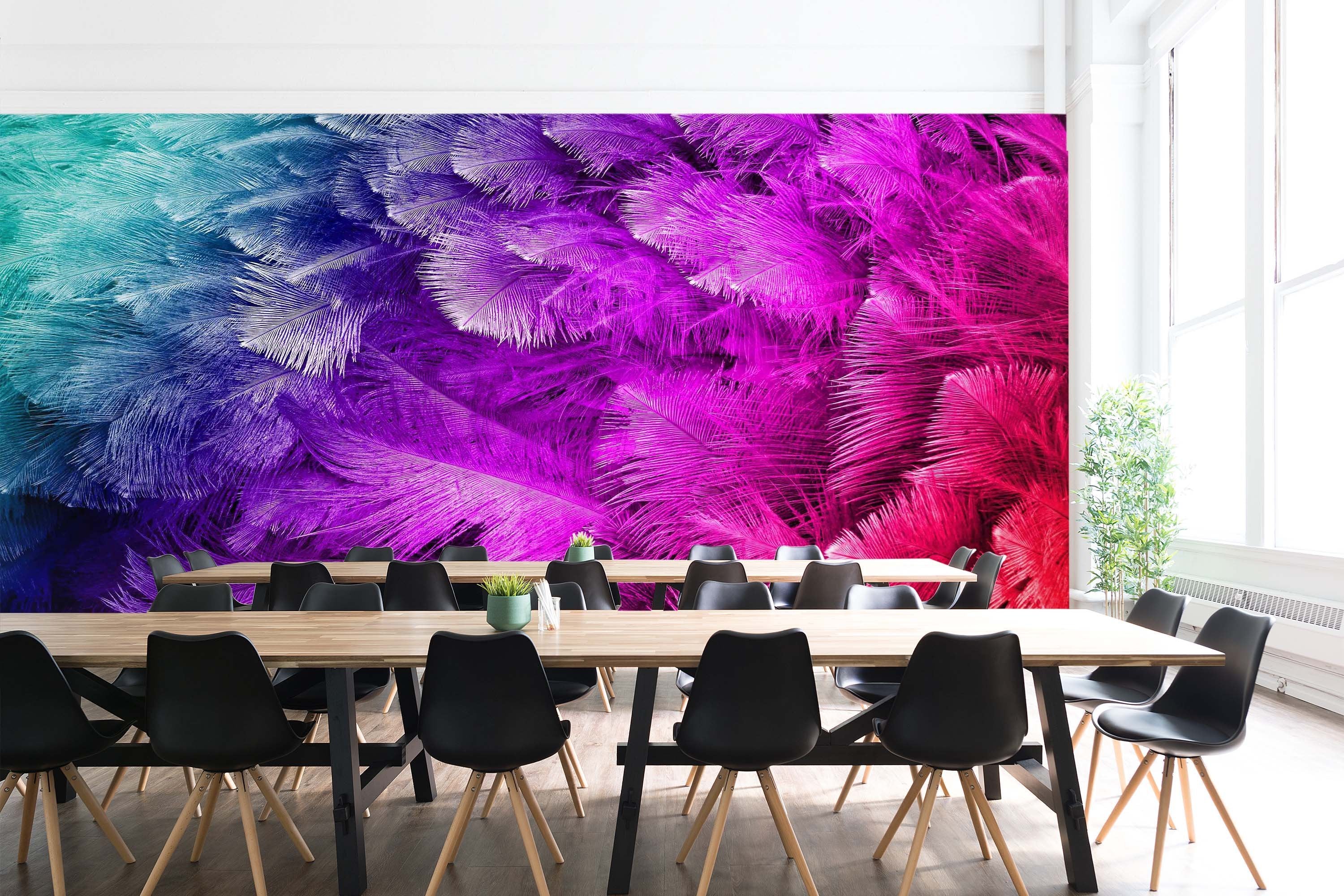 3D Feather Gradient 7 Wallpaper AJ Wallpaper