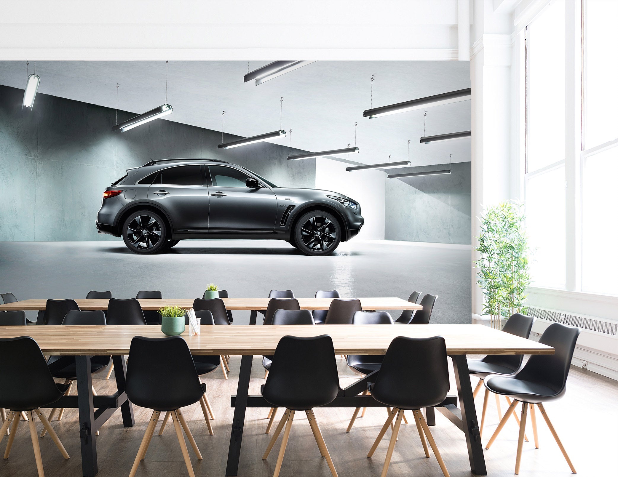 3D Light Car Field 006 Wall Murals Wallpaper AJ Wallpaper 2