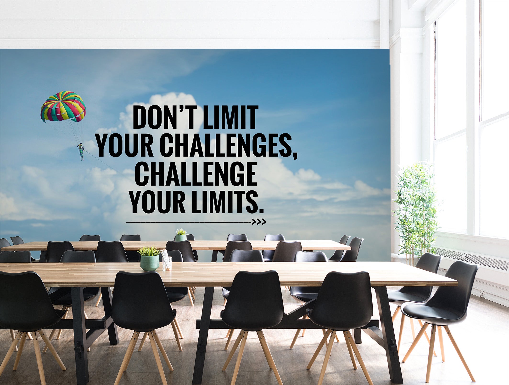 3D White Clouds 044 Wall Murals