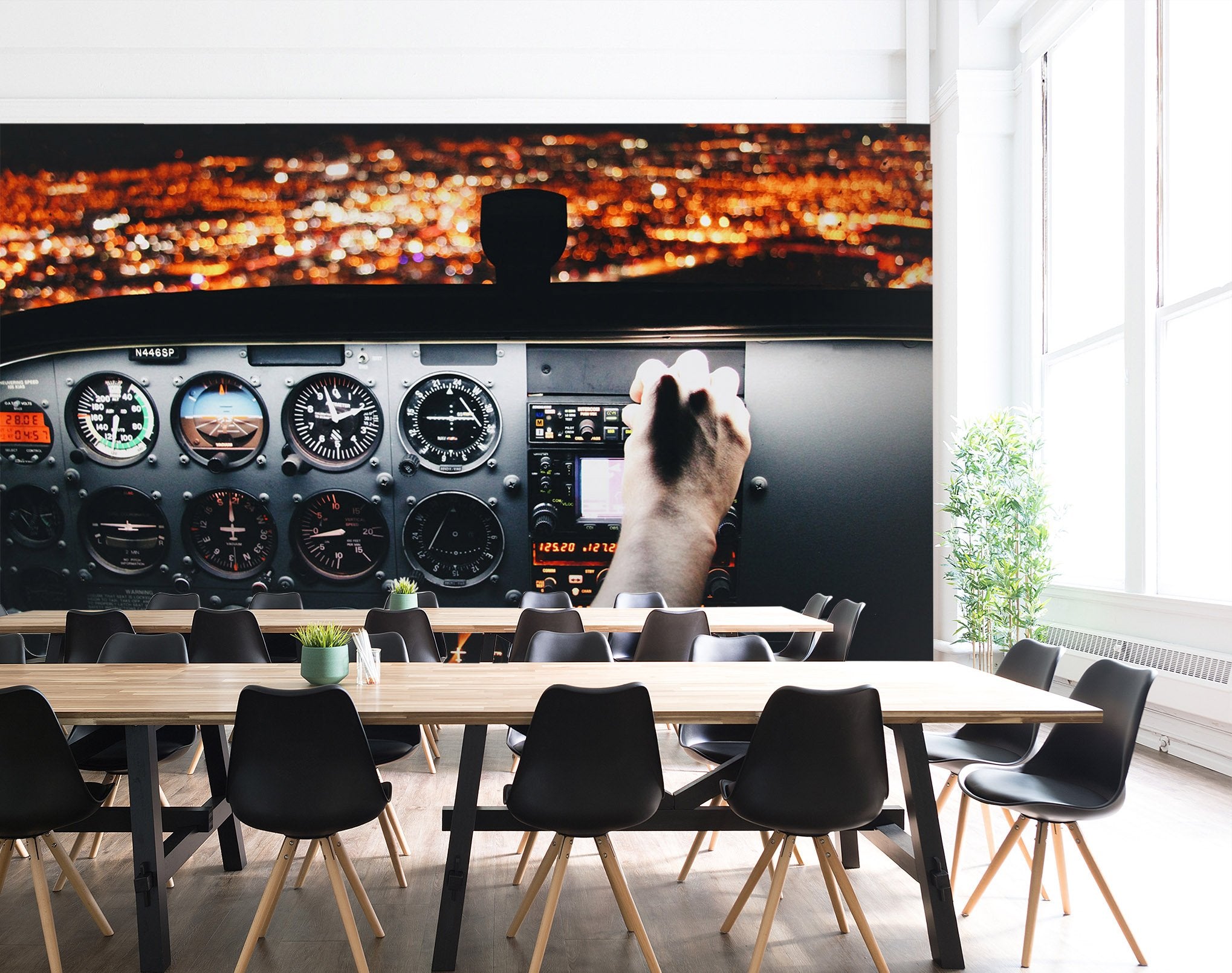 3D airplane Cab 897 Vehicle Wall Murals Wallpaper AJ Wallpaper 2