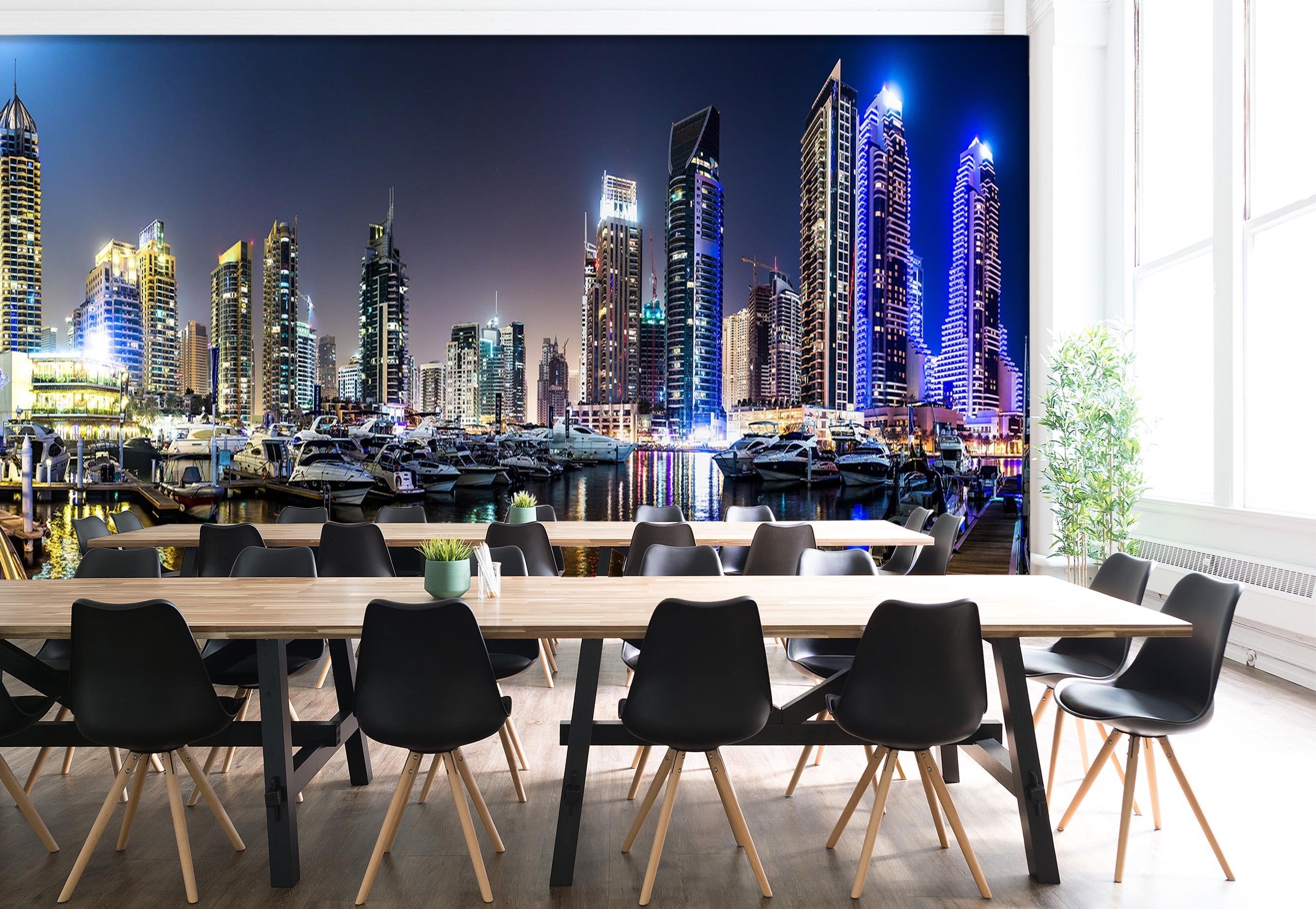 3D City Blue Night View 596 Wallpaper AJ Wallpaper 2