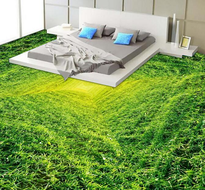 3D Grass World Floor Mural Wallpaper AJ Wallpaper 2