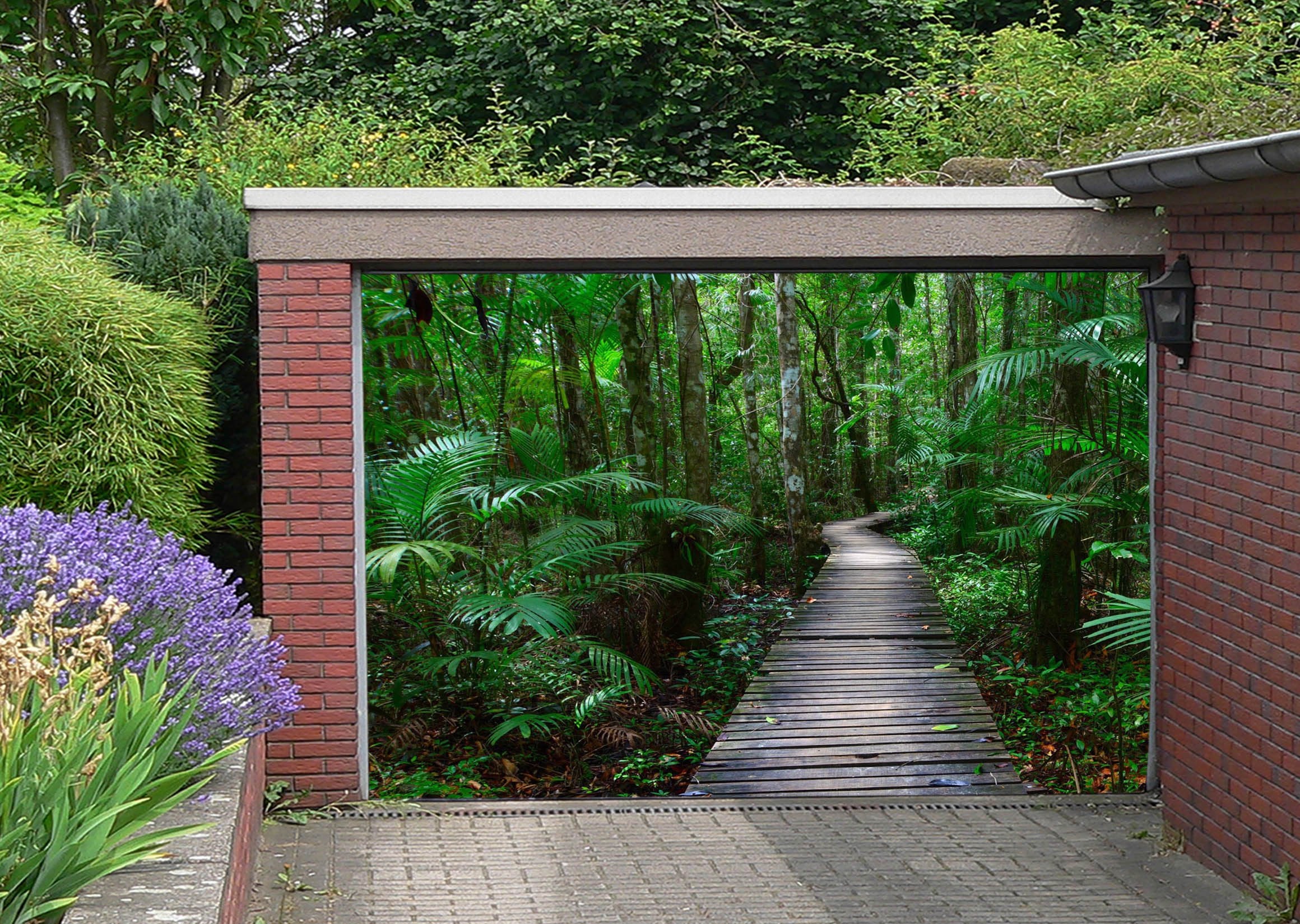 3D Forest Wood Path 431 Garage Door Mural Wallpaper AJ Wallpaper