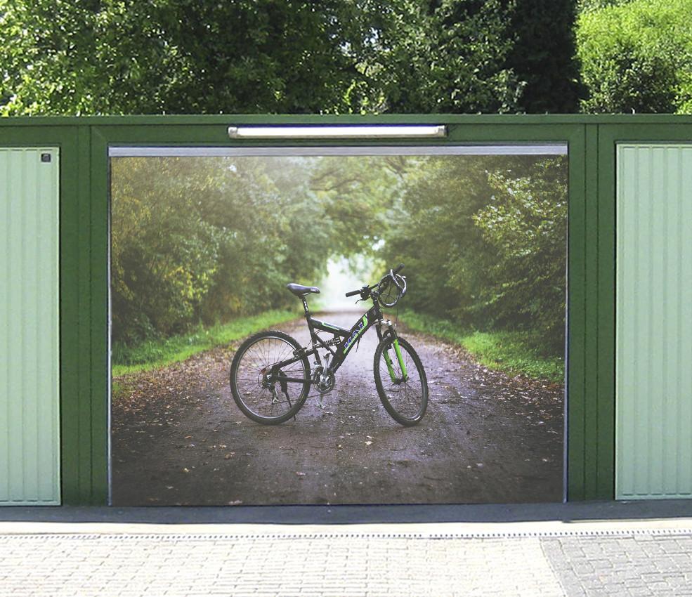 3D Mountain Bike 181 Garage Door Mural Wallpaper AJ Wallpaper