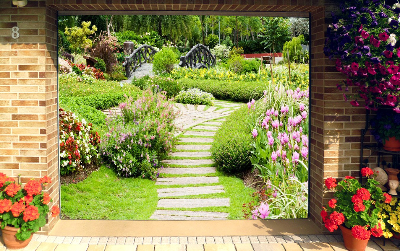3D Pretty Park Scenery 139 Garage Door Mural Wallpaper AJ Wallpaper