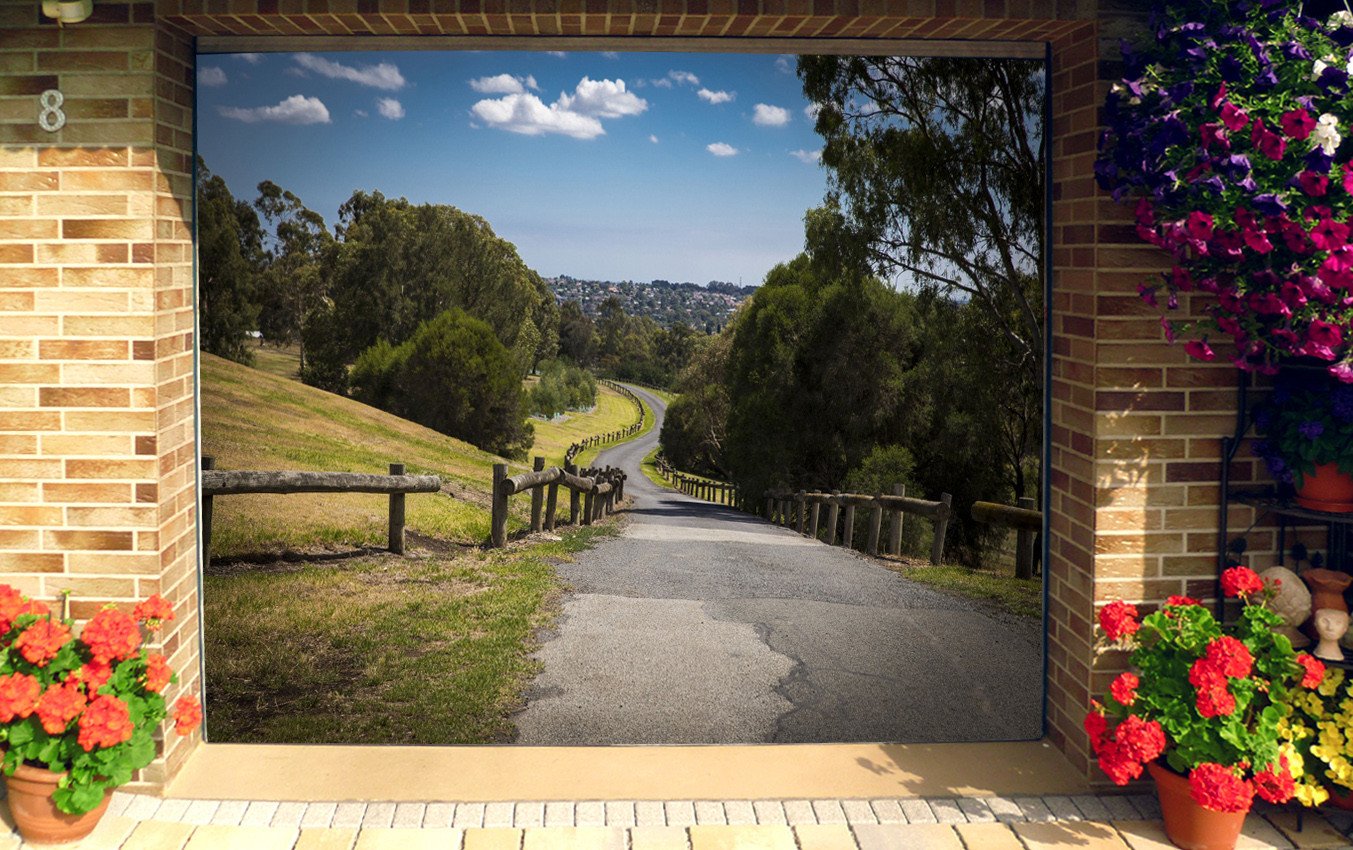 3D Road Scenery 161 Garage Door Mural Wallpaper AJ Wallpaper