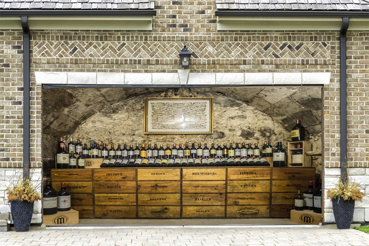 3D Wine Cellar 195 Garage Door Mural Wallpaper AJ Wallpaper