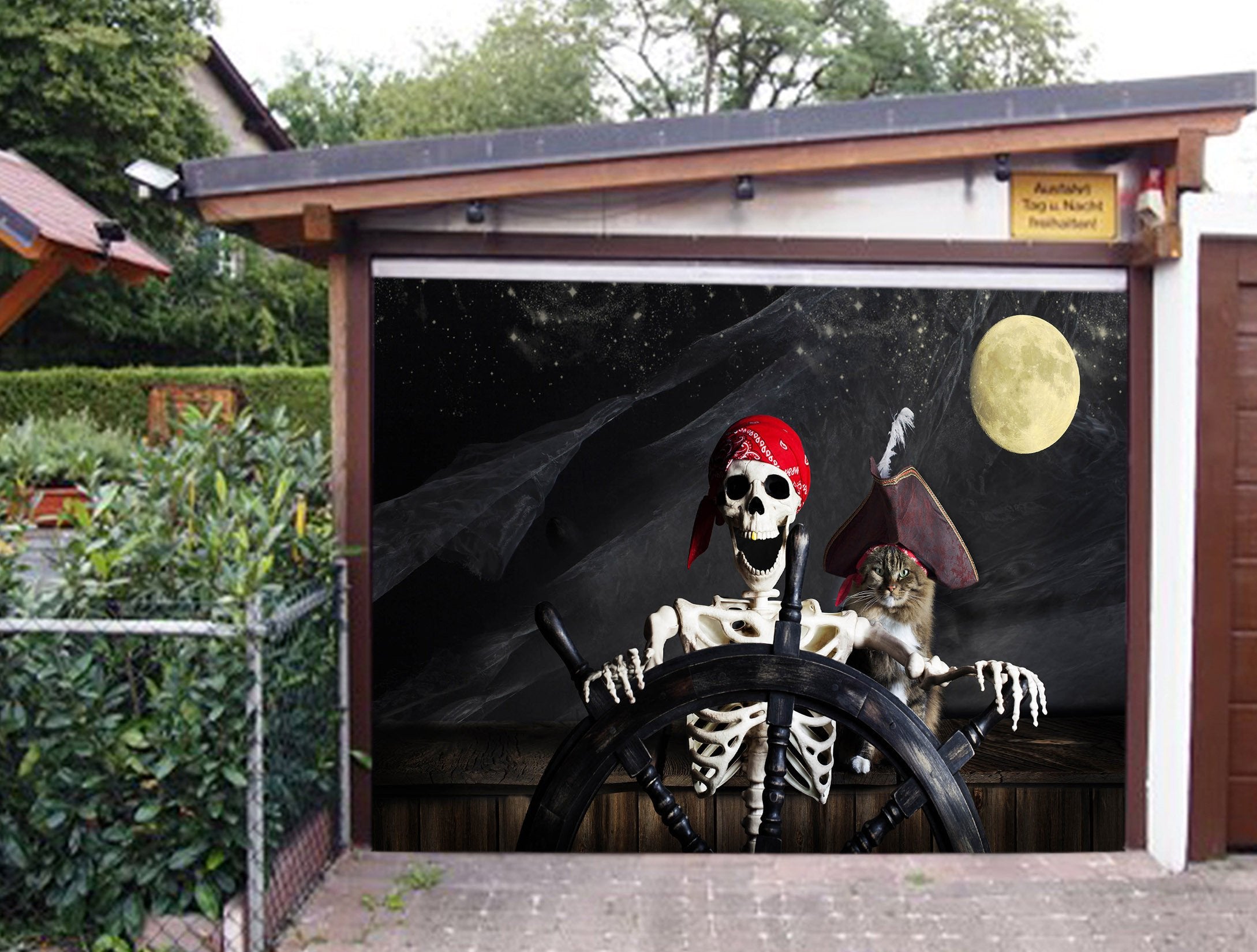 3D Pirate Ship Captain 439 Garage Door Mural Wallpaper AJ Wallpaper