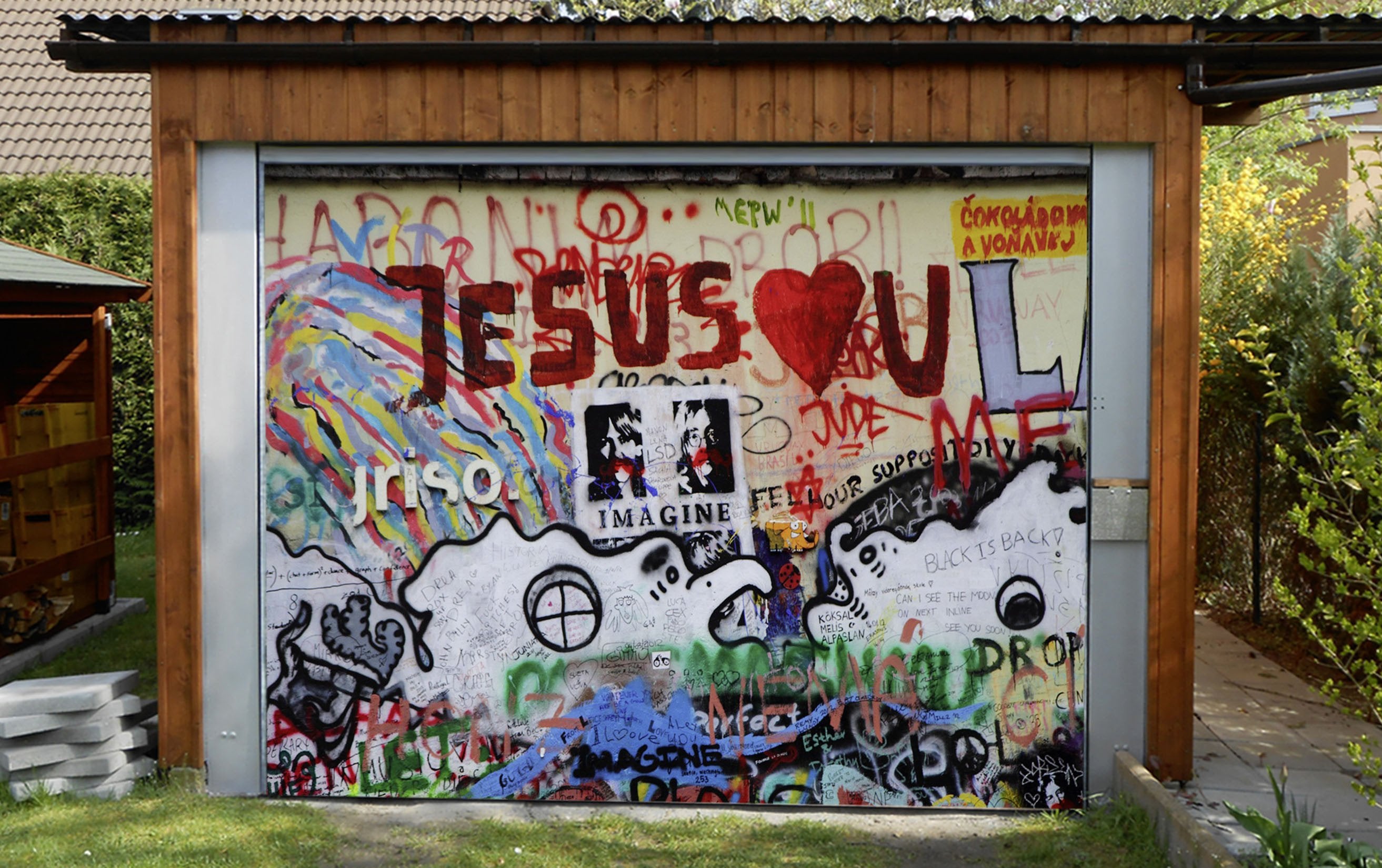 3D Graffiti Art 29 Garage Door Mural Wallpaper AJ Wallpaper