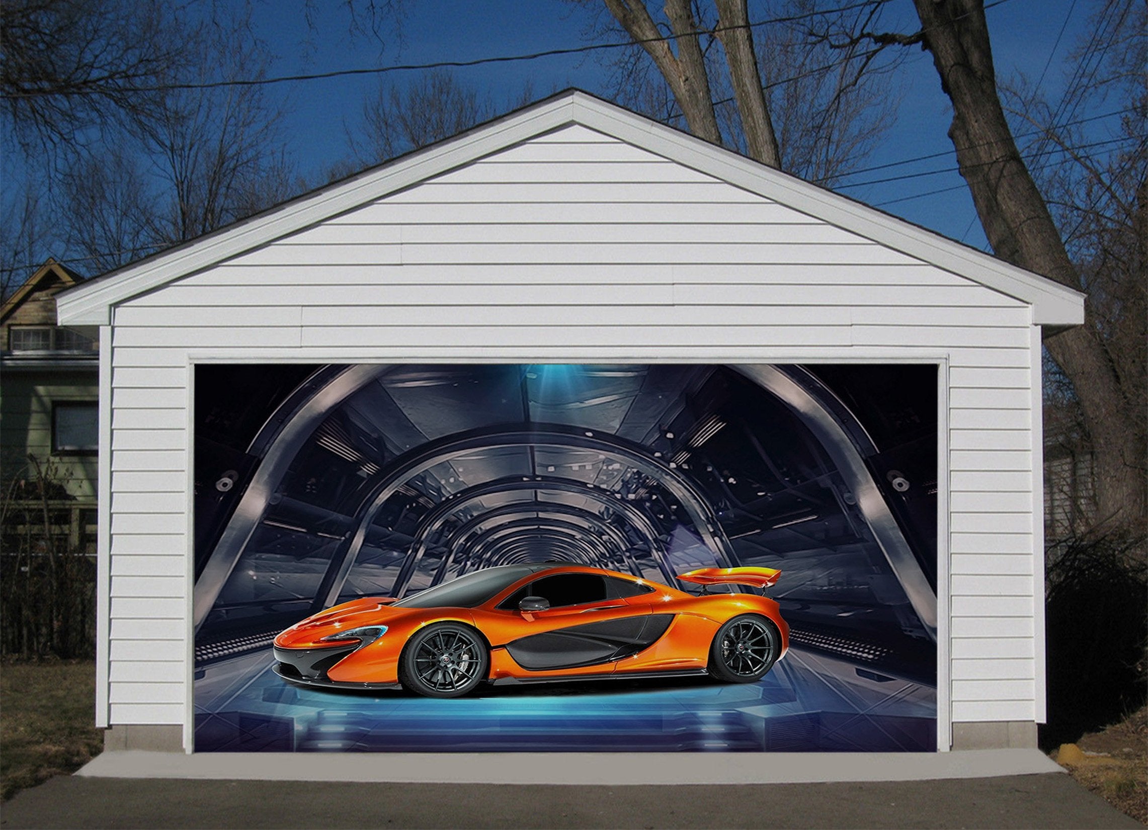 3D Cool Sports Car 361 Garage Door Mural Wallpaper AJ Wallpaper