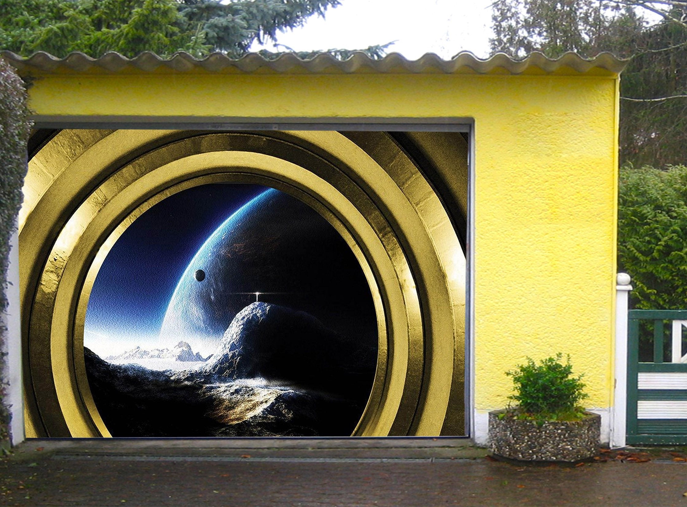 3D Planets Scenery 74 Garage Door Mural Wallpaper AJ Wallpaper