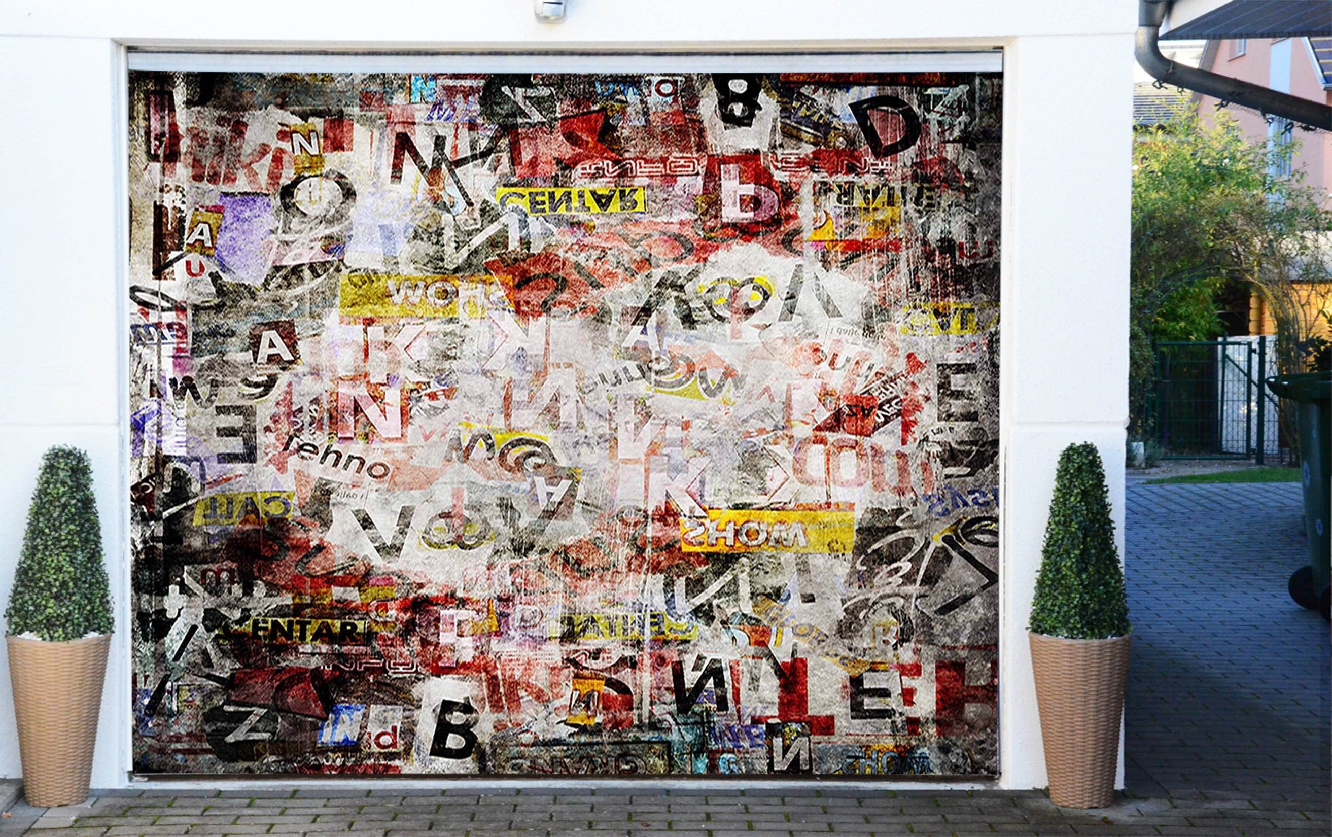 3D Obscure Graffiti 85 Garage Door Mural Wallpaper AJ Wallpaper