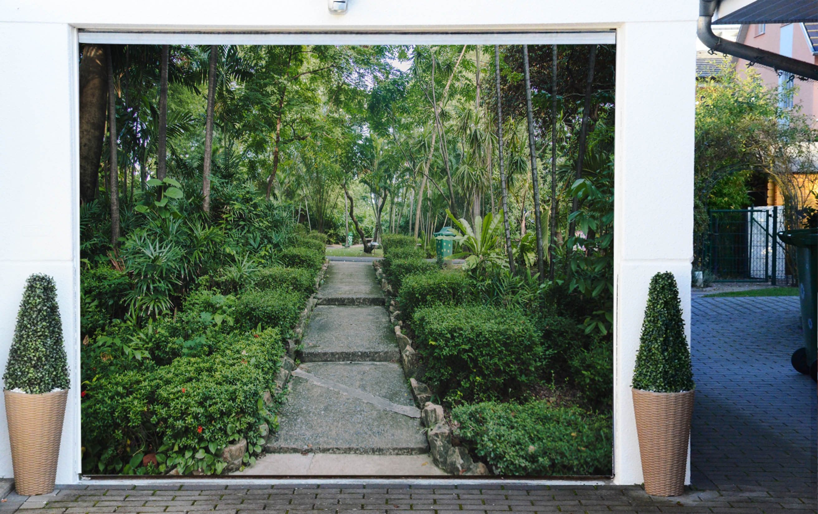 3D Green Park Scenery 20 Garage Door Mural Wallpaper AJ Wallpaper