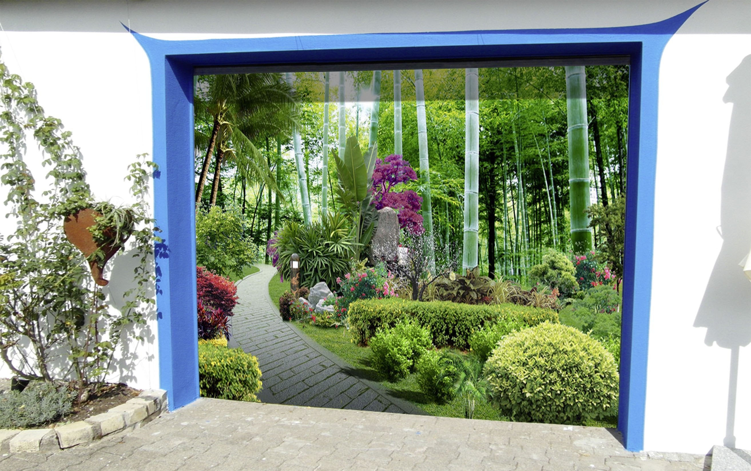 3D Bamboo Forest 393 Garage Door Mural Wallpaper AJ Wallpaper