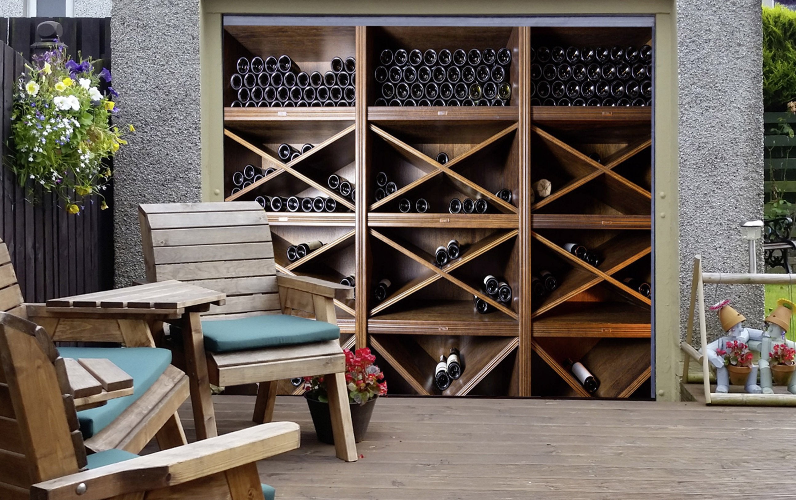 3D Wine Cabinet 80 Garage Door Mural Wallpaper AJ Wallpaper