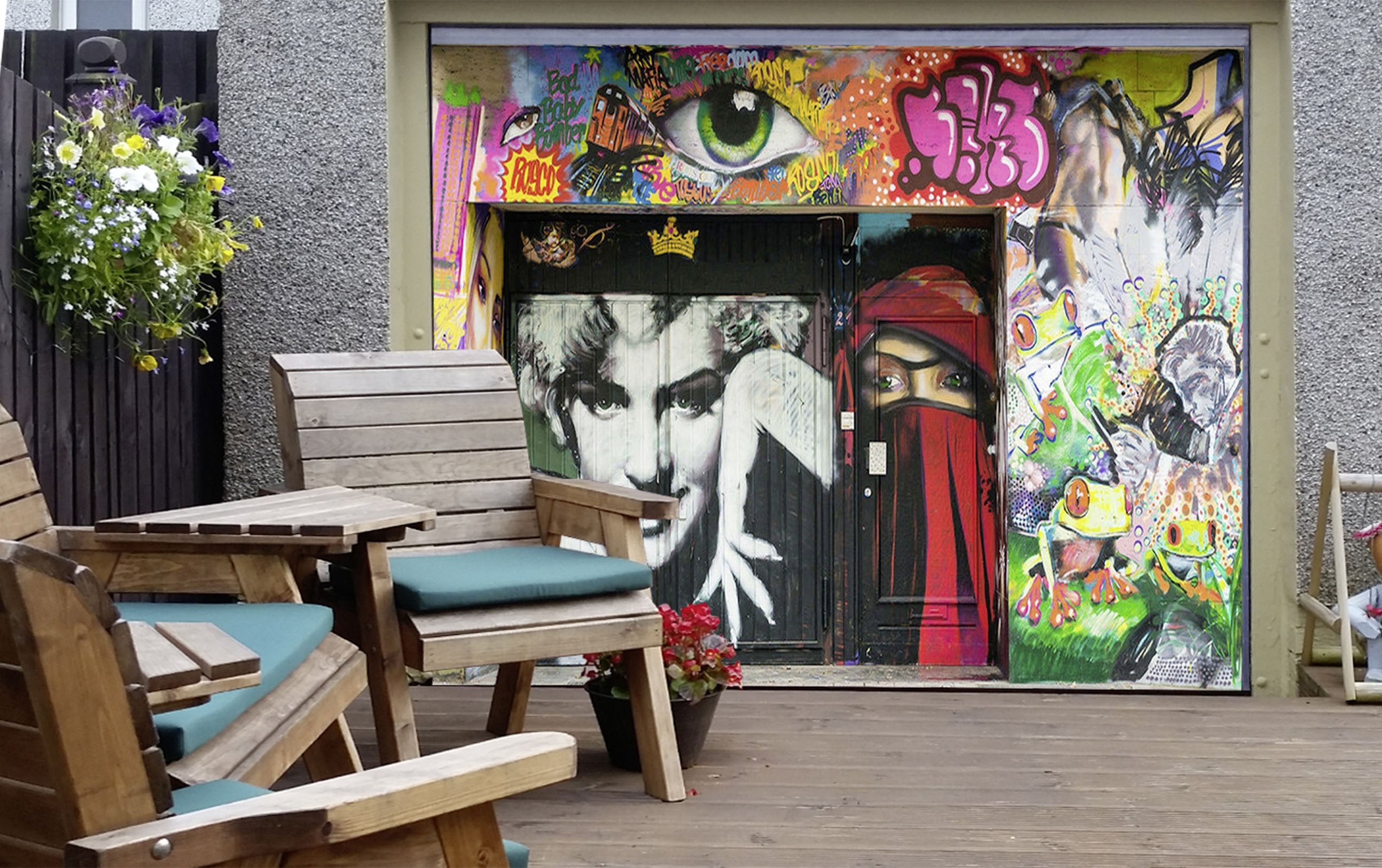 3D Elegant Graffiti 478 Garage Door Mural Wallpaper AJ Wallpaper