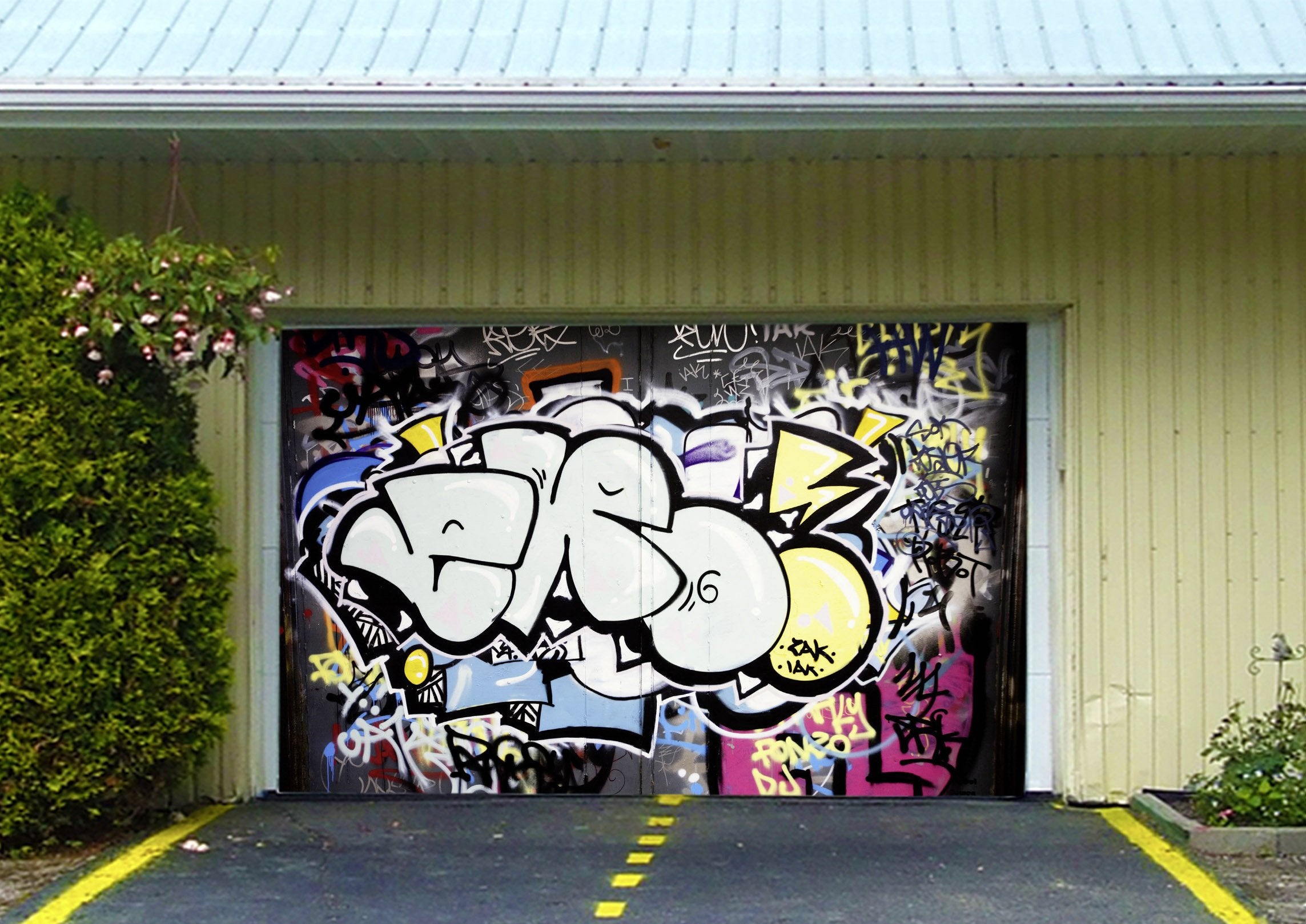 3D Creative Graffiti 450 Garage Door Mural Wallpaper AJ Wallpaper