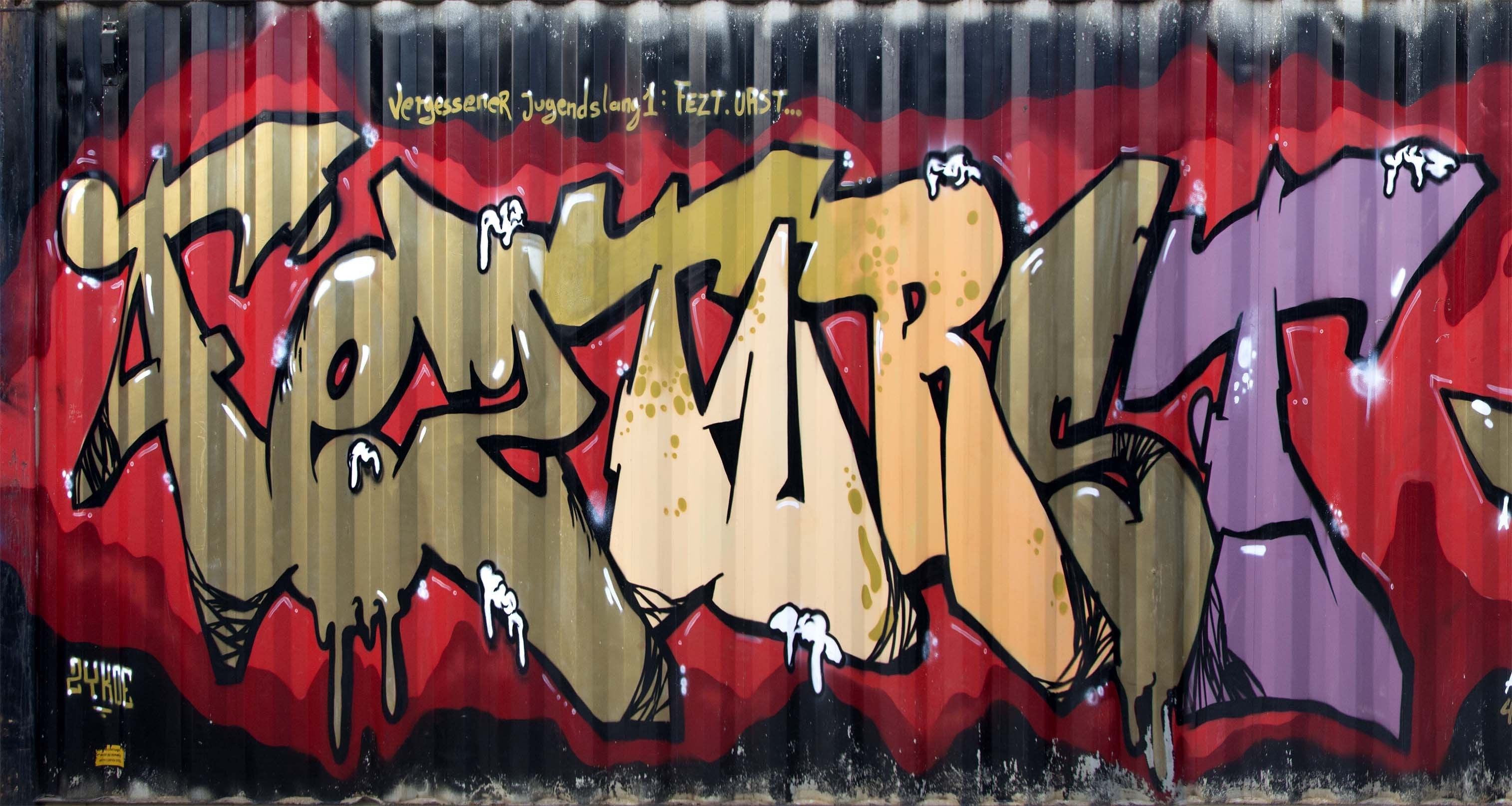 3D Pretty Graffiti Fonts 454 Garage Door Mural Wallpaper AJ Wallpaper