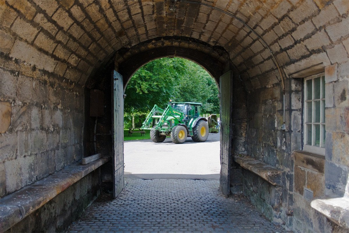 3D Courtyard Digging Machine 188 Garage Door Mural Wallpaper AJ Wallpaper